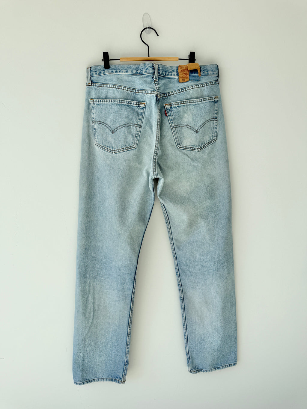 Soft W36 L34 vintage Levis 501 35/36” measured waist light faded 501s 90s denim