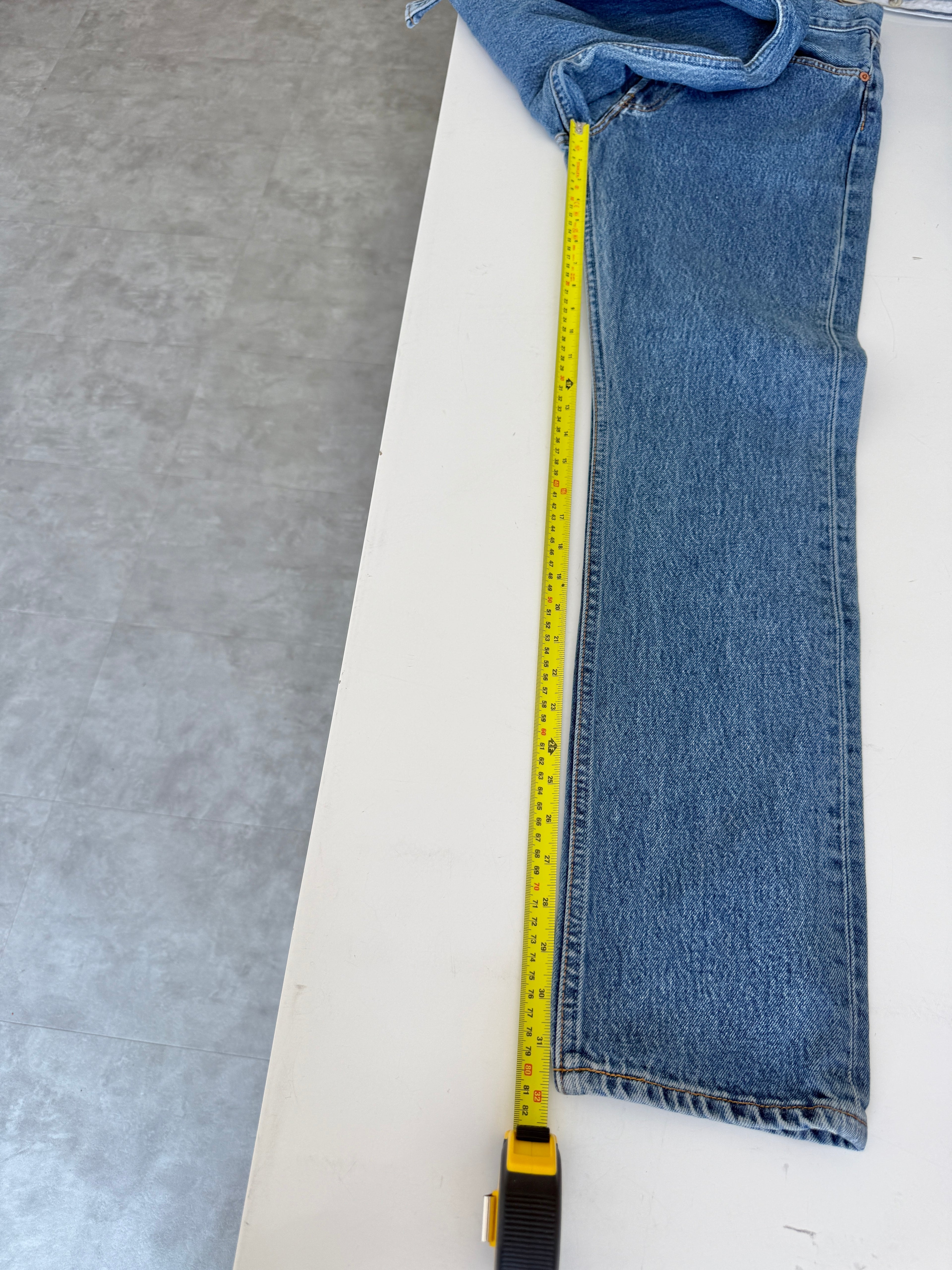 W26 L32 vintage Levis 501 25/26” measured waist dark blue 501s 90s -nl