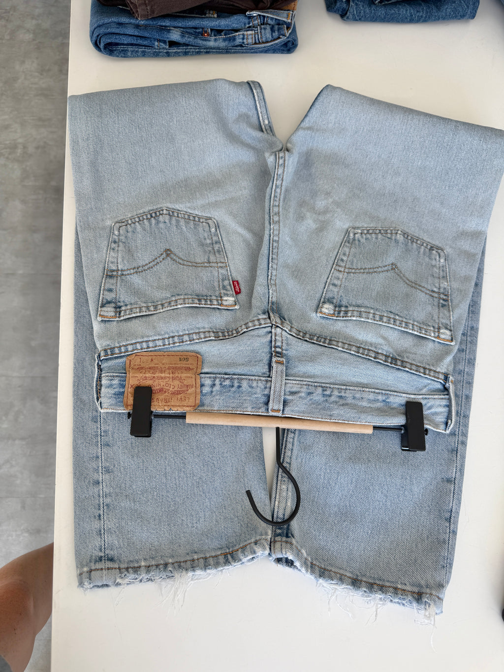Soft W28 L30 vintage Levis 501s 28” measured light blue 501s 90s USA  distressed