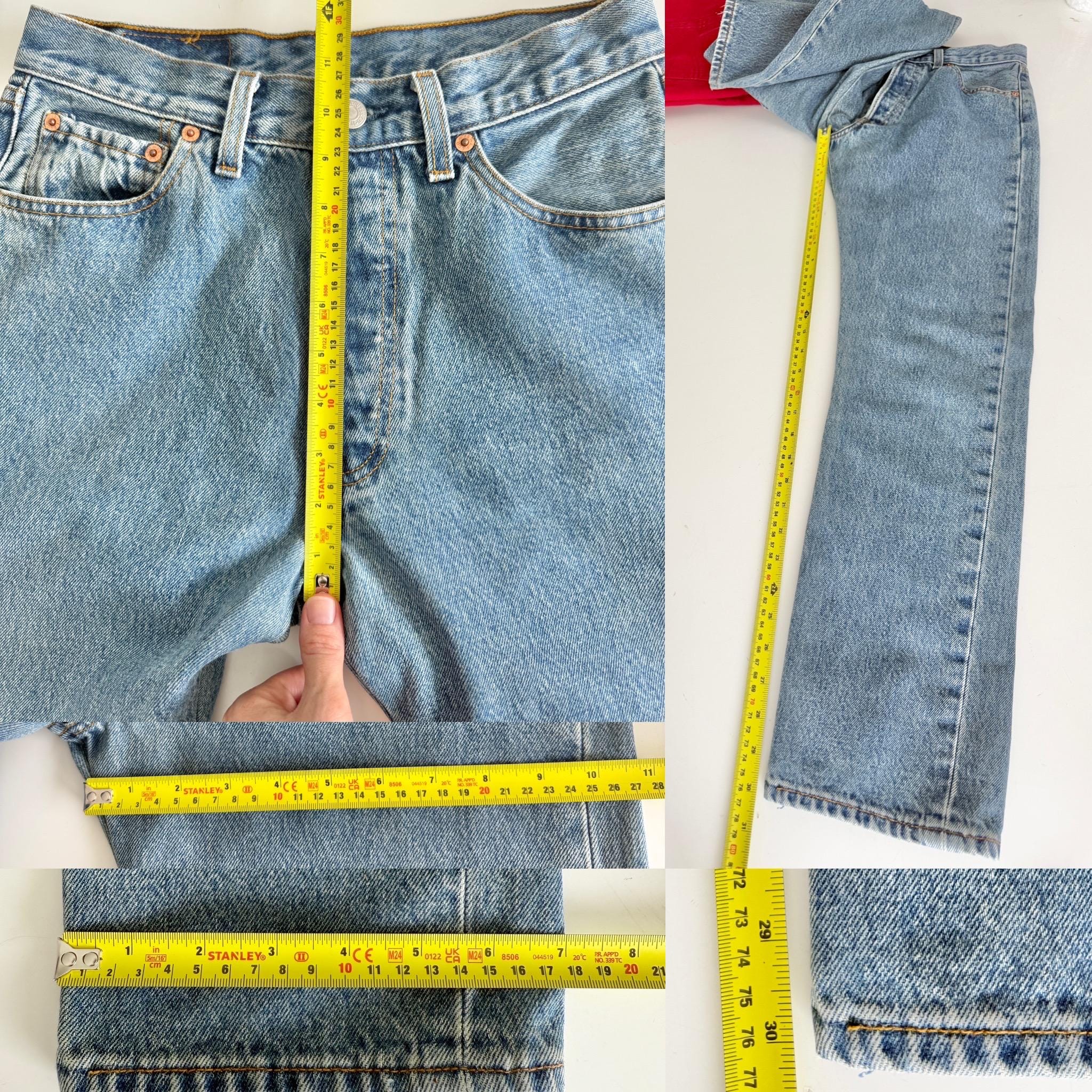 W27 L30 re done Levis 501 vintage 26-27” measured waist medium blue