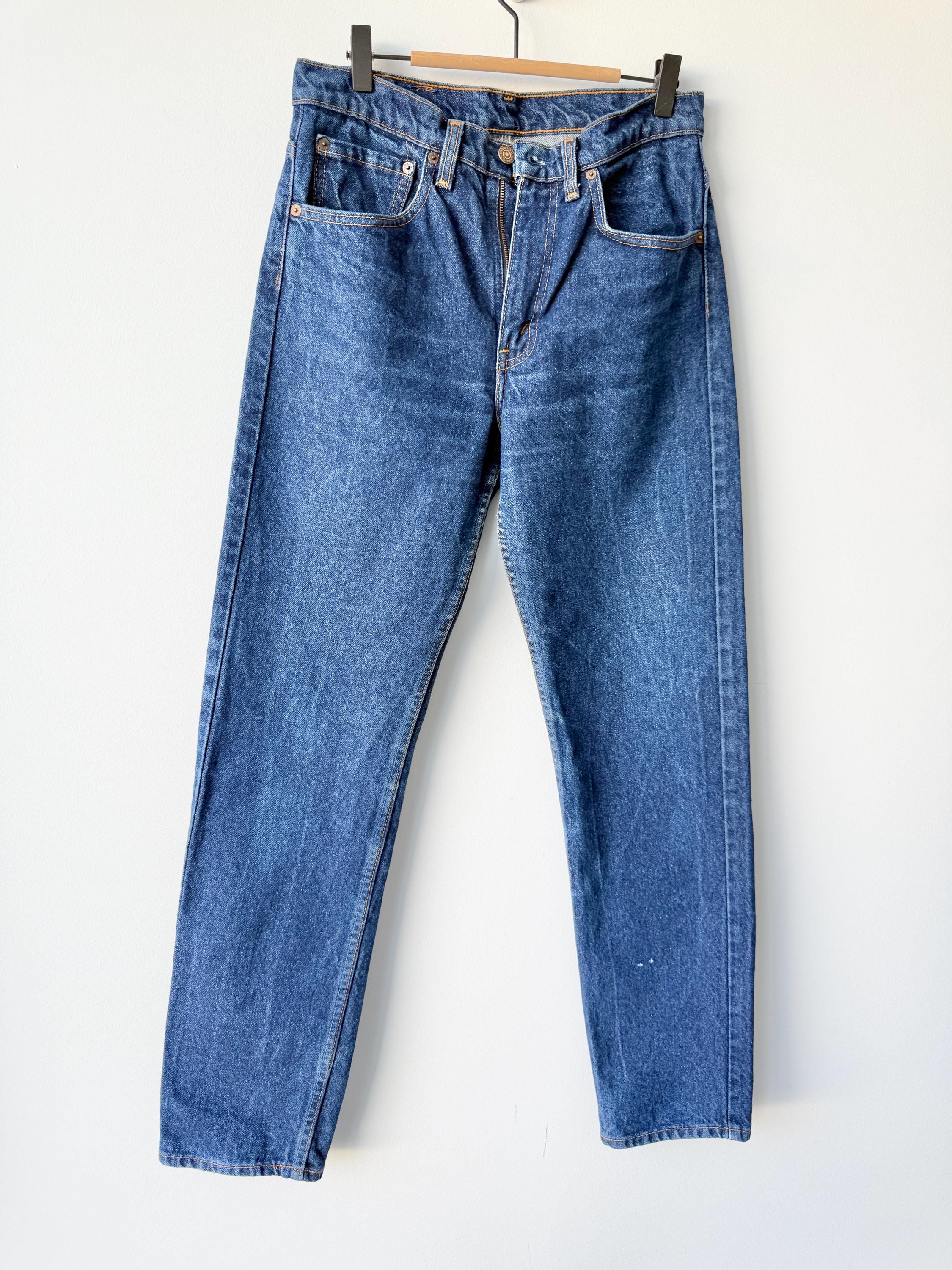 W30 L32 vintage Levis 505 29-30” measured waist raw blue denim made in late 80s