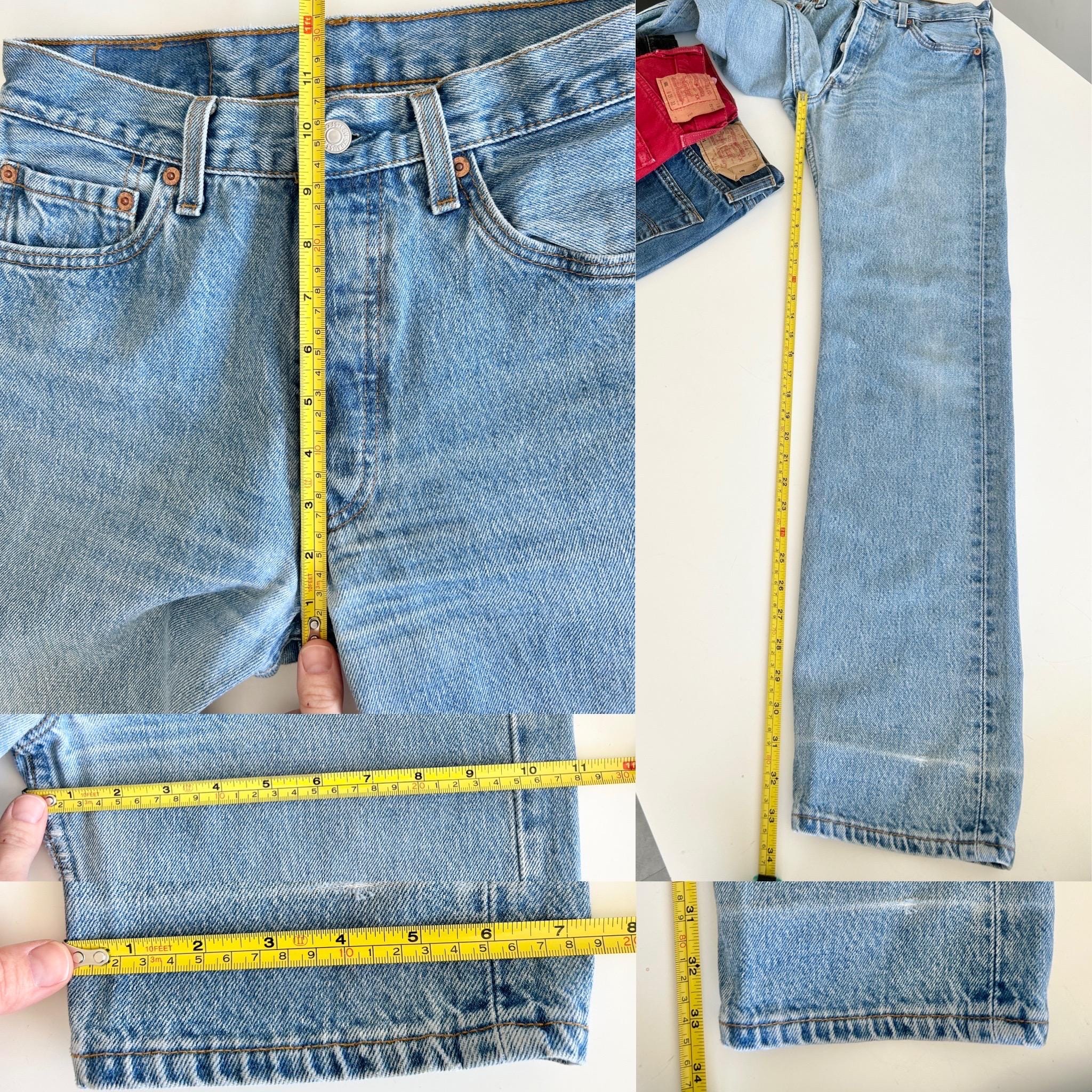 Levis 501 vintage w27 L33 Levi’s medium blue shade made in USA 90s straight leg jeans 501 vintage 26”/27” waist tbcengland
