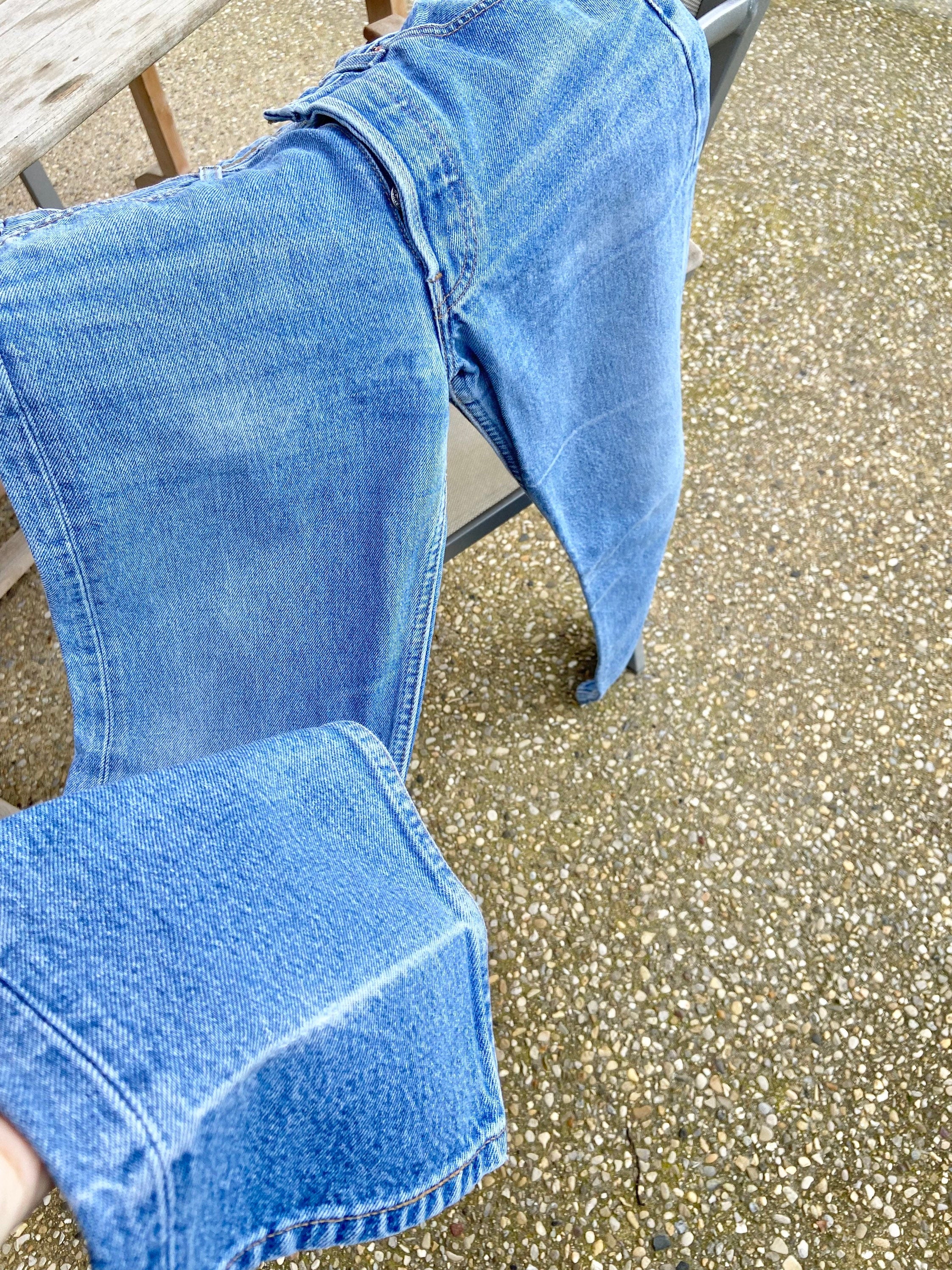 Levis 501 jeans w25 L32 raw blue faded denim faded blue 501 vintage 501s