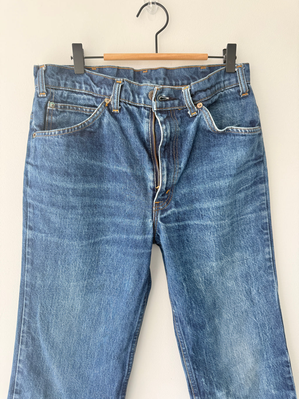 W31 L29 vintage Levis 630 30/31” measured waist dark faded blue 630s 80s   Orange tab