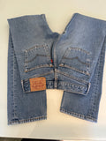 W25 L31 vintage Levis 501 medium blue 24/25” measured waist 501s 90s