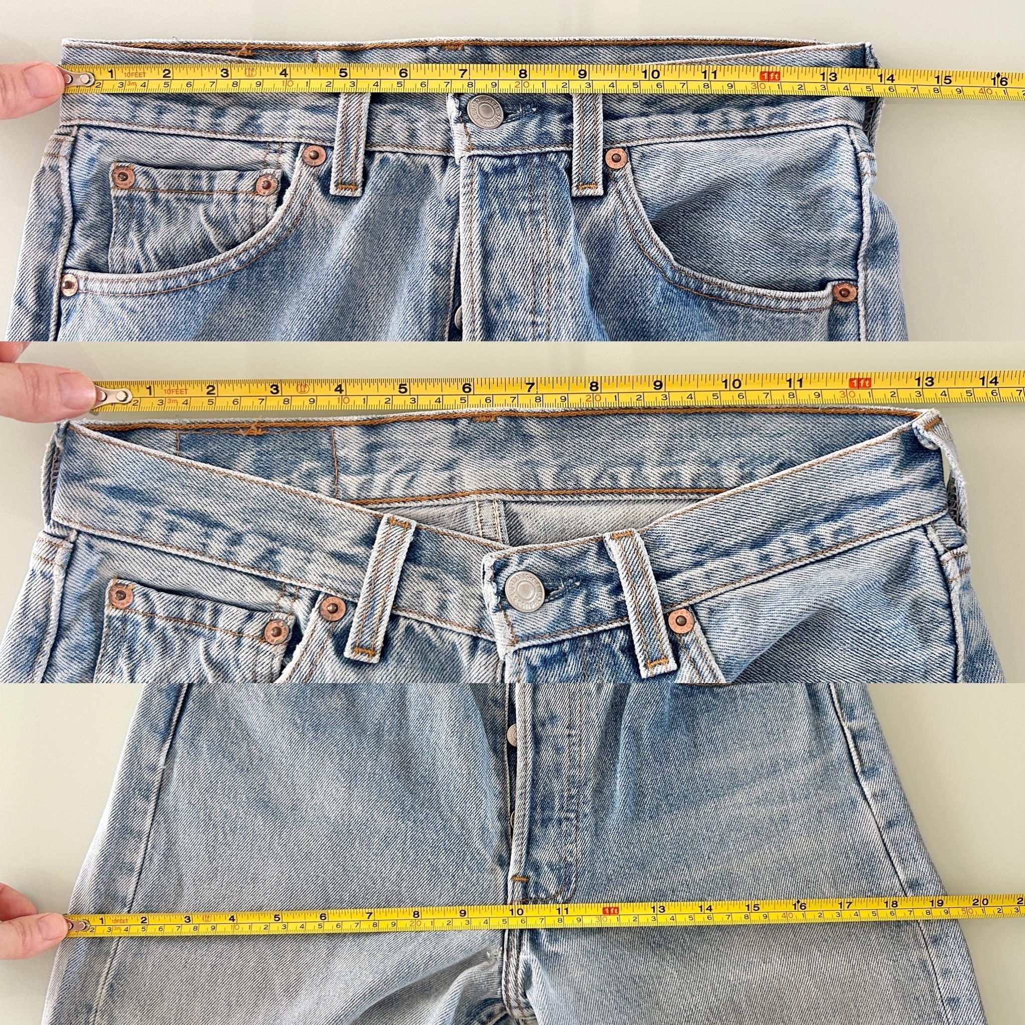 w27 L31 Levis 501 vintage faded blue  made in USA straight leg 90s Levi’s 501 USA vintage Levi’s 501
