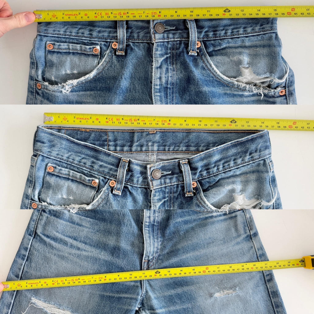 Levis 521 vintage w28/29 L28 dark faded blue 521 made in y2k straight leg jeans 521 28”/29” waist