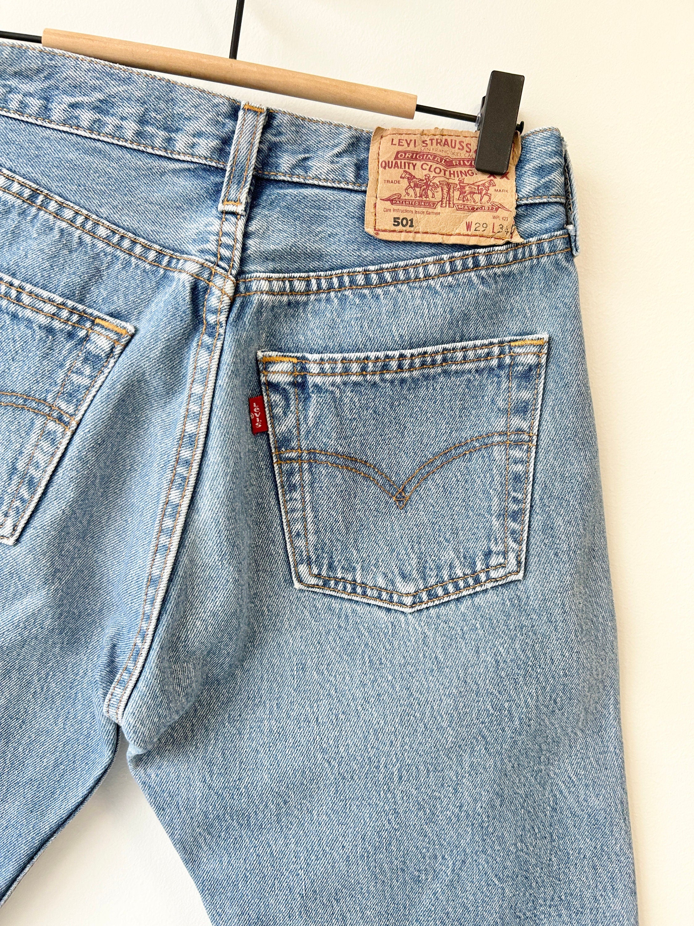 W25 Levis 501 vintage short's 25-26” 501 90s  blue denim shorts 501 vintage Bermuda shorts