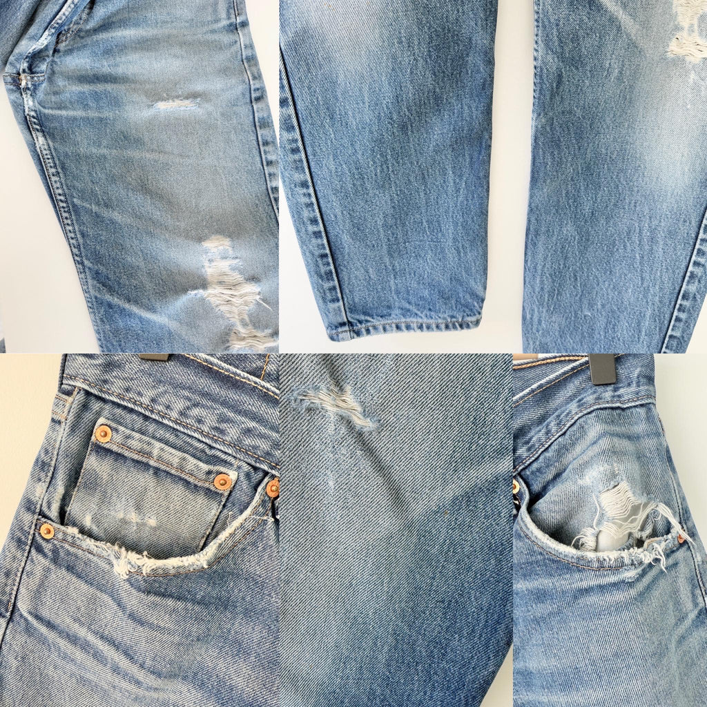 Levis 521 vintage w28/29 L28 dark faded blue 521 made in y2k straight leg jeans 521 28”/29” waist