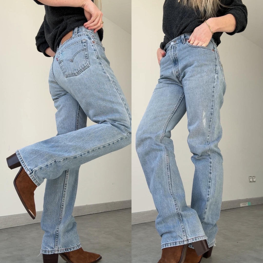 Levis 505 vintage w28/29 L31 light blue 505s made in Columbia straight leg jeans 501 28”/29” waist hols