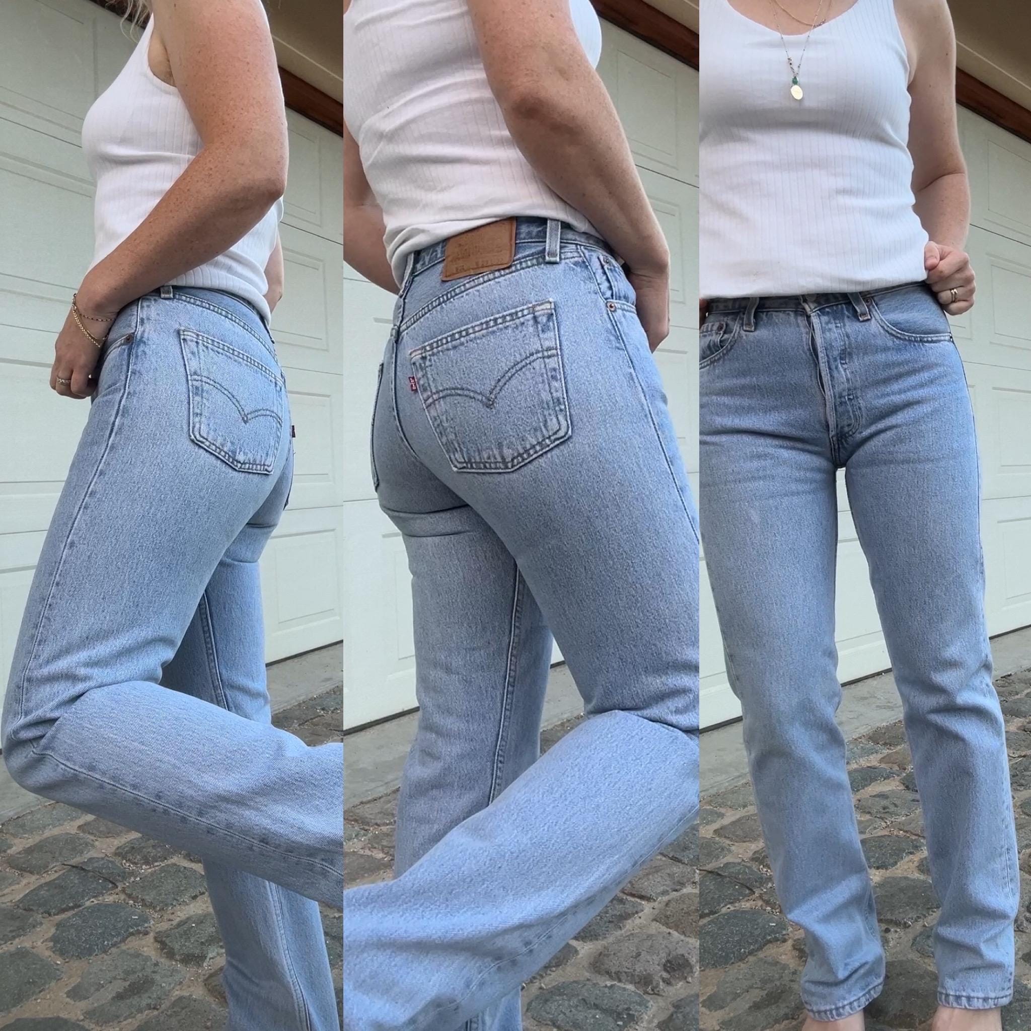 Levis 501 vintage w26 L31 Levi’s faded light blue straight leg Levi’s 501 90s USA vintage Levi’s 501  (25/26 waist)