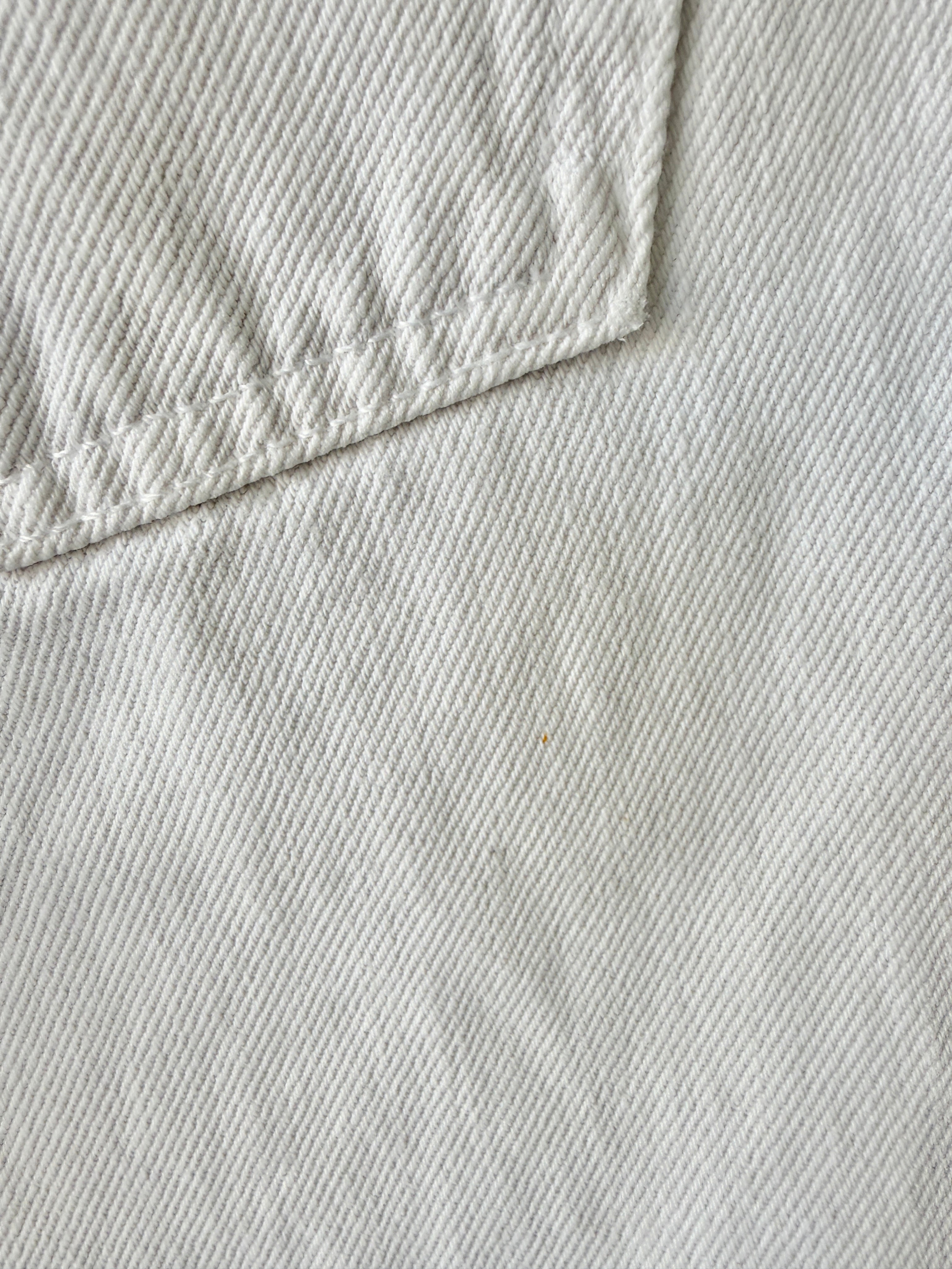 W24 L28 vintage Levis 501 23/24” measured waist white 501s 90s denim
