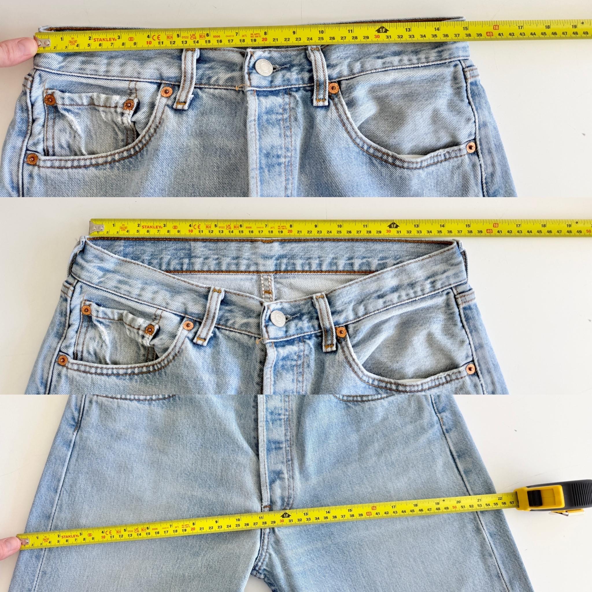 Levis 501s  vintage w29 L29 light blue 501s made in 90s straight leg jeans 501 28”/29” waist