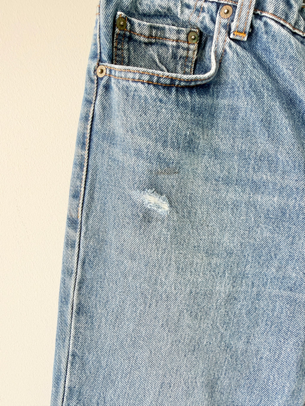 W30 L29 vintage Levis 603 30”measured medium blue 80s 603s