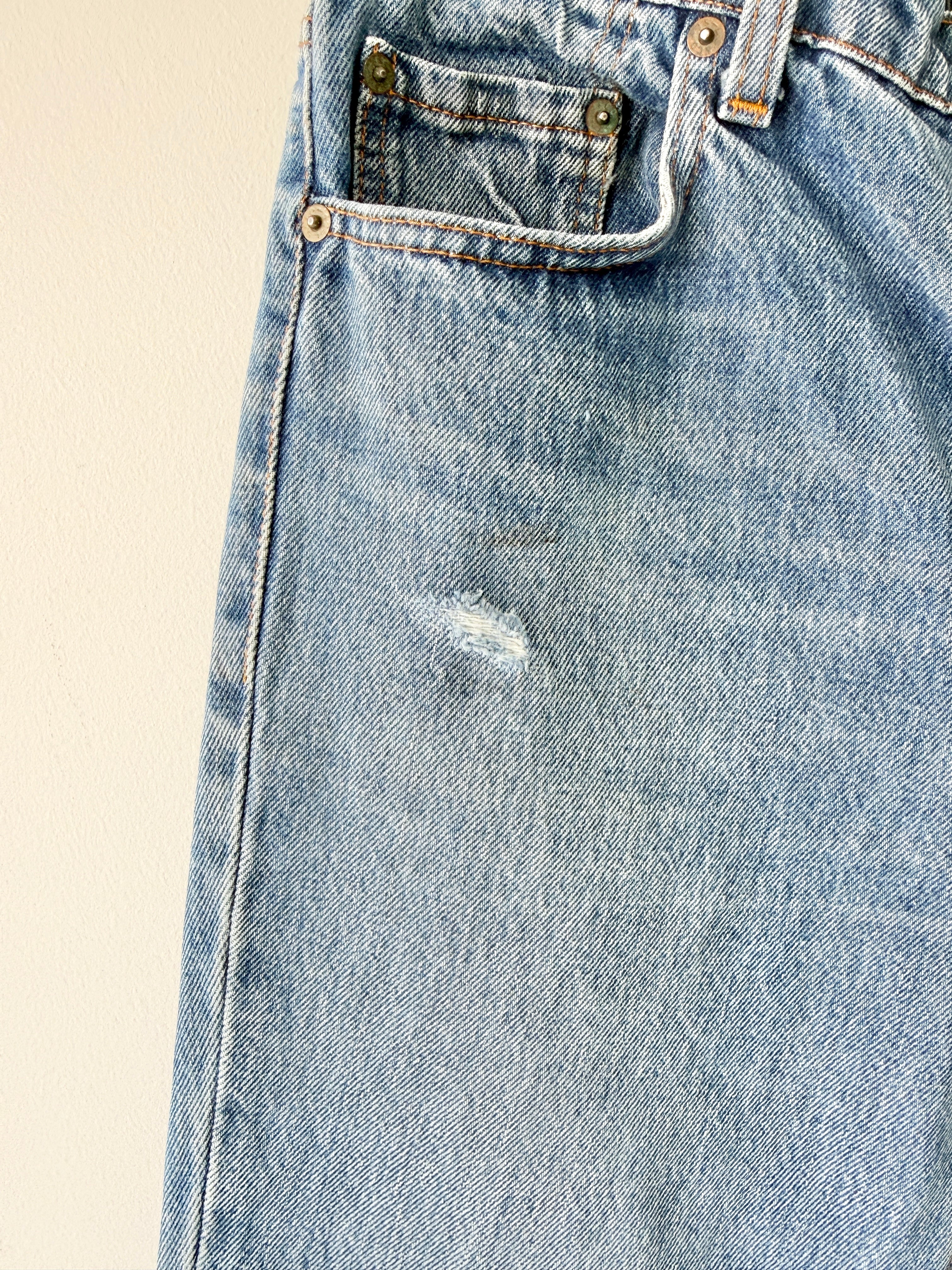 W30 L29 vintage Levis 603 30”measured medium blue 80s 603s