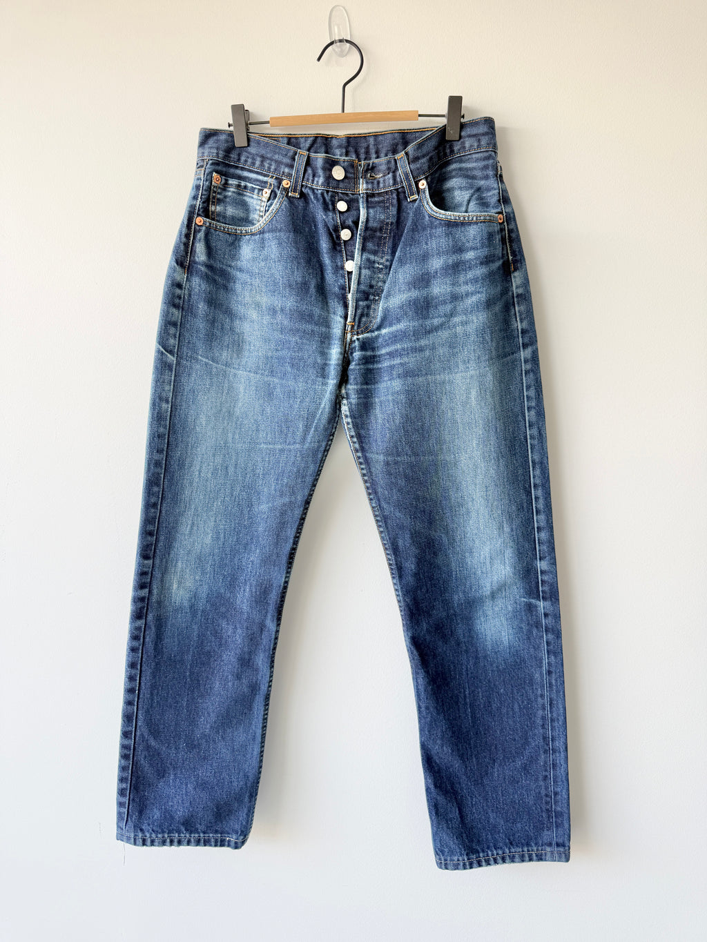 W30 L29 vintage Levis 501 29/30” dark blue Levi’s 501s Y2K