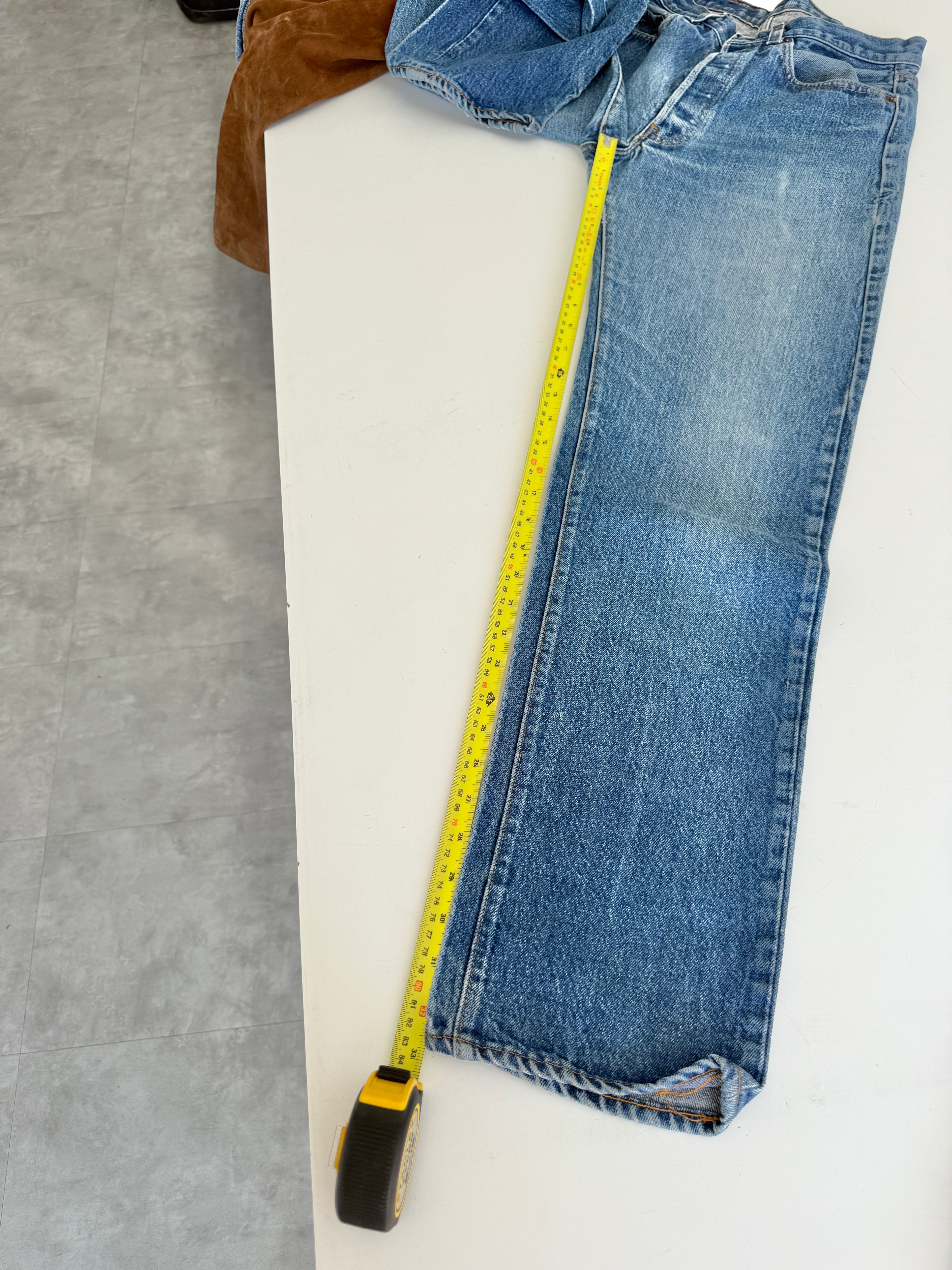 W29 L32 vintage Levis 501 28-29” measured dark faded blue denim 80’s levi’s 501s