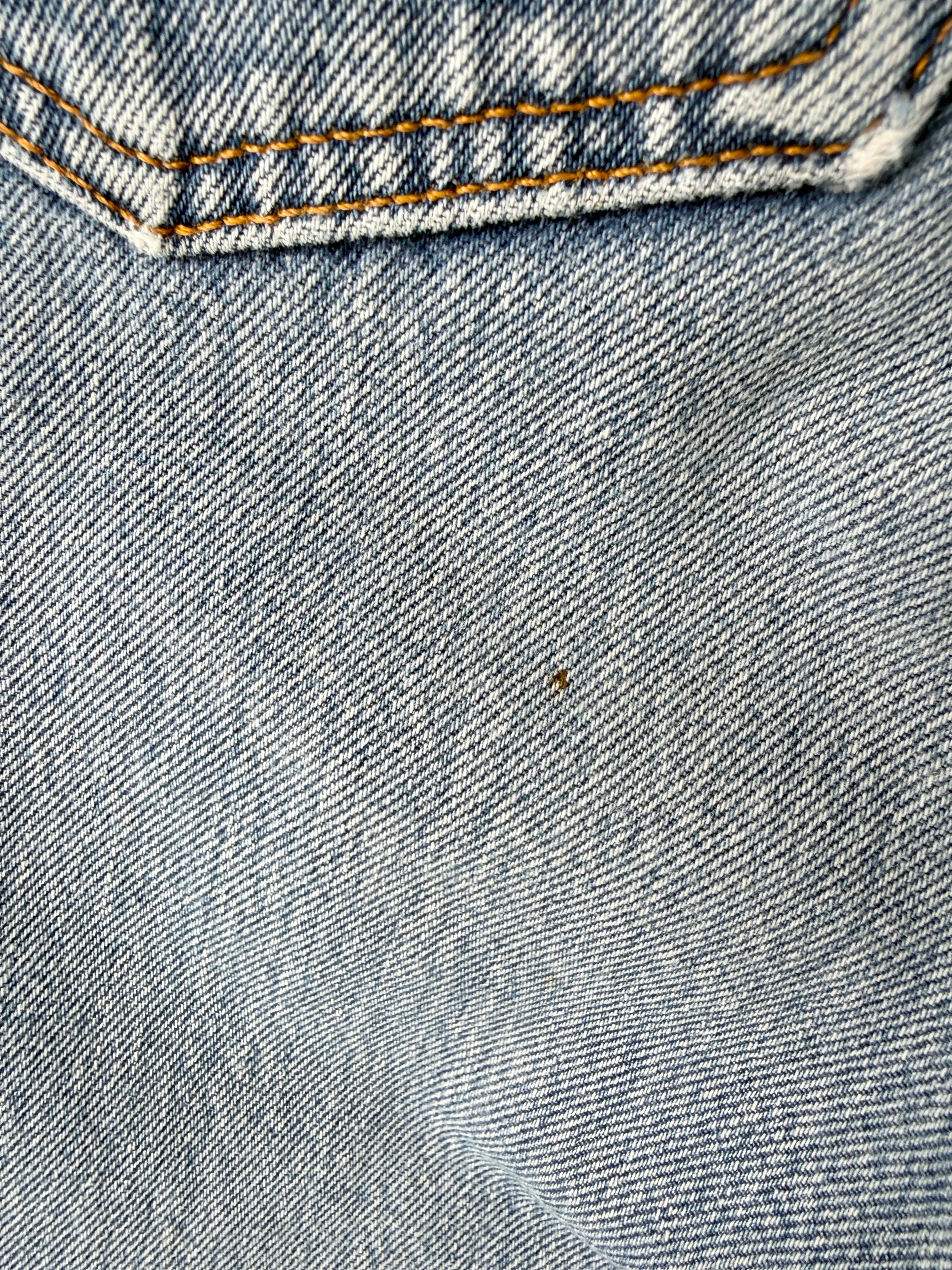 W29 L27 vintage Levis 501s 28/29” medium blue whiskers fade denim Levi’s 501s 90s USA