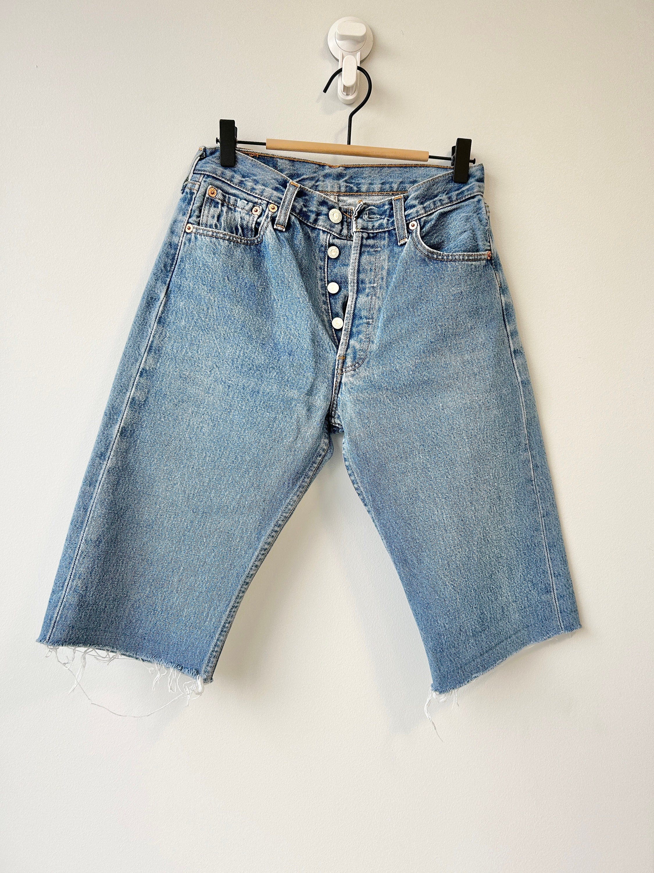 W25 Levis 501 vintage short's 25-26” 501 90s  blue denim shorts 501 vintage Bermuda shorts