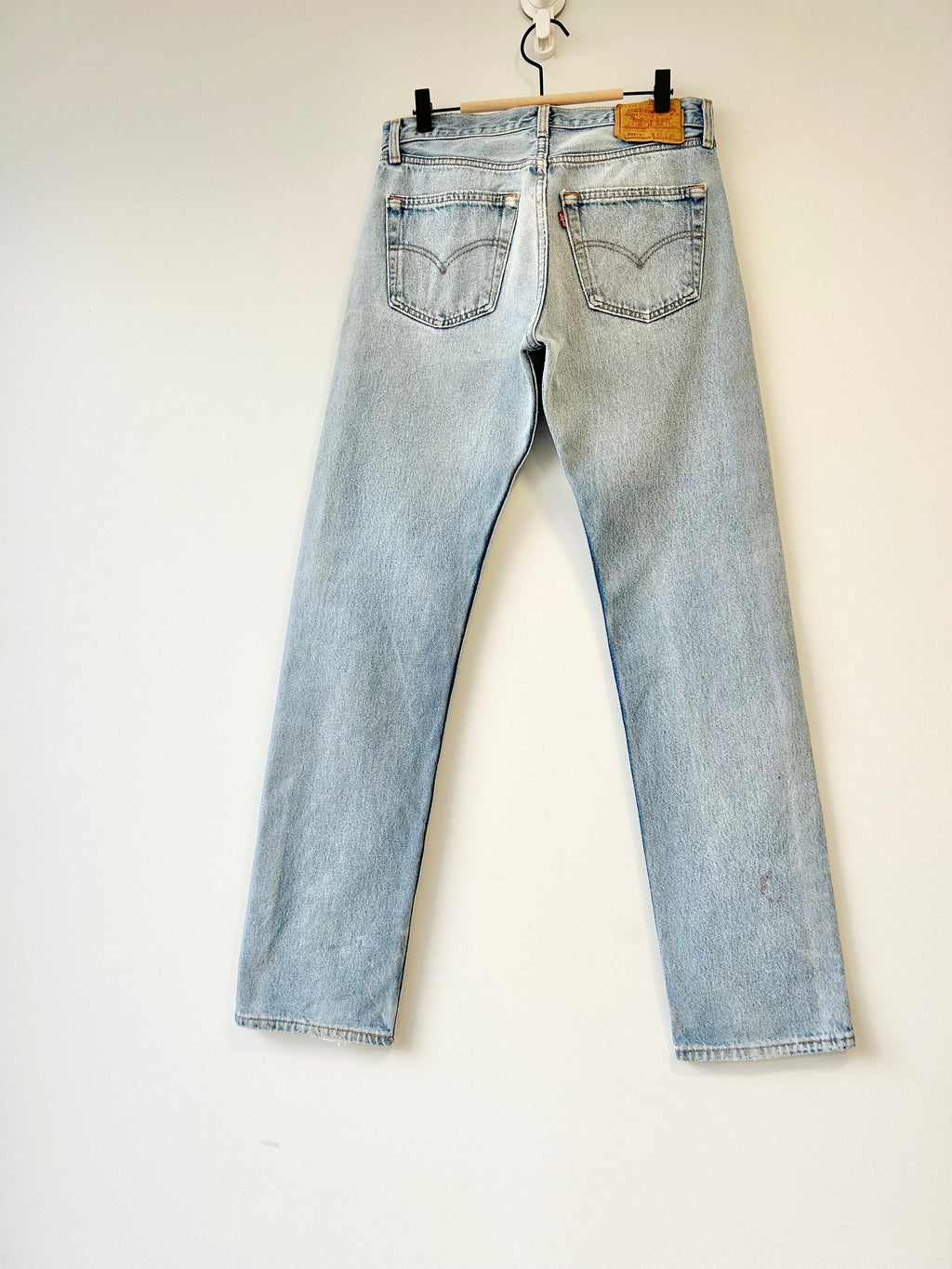 Levis 501 jeans w30 L32 501xx vintage denim stone wash blue faded denim 90s faded blue wash 501 vintage