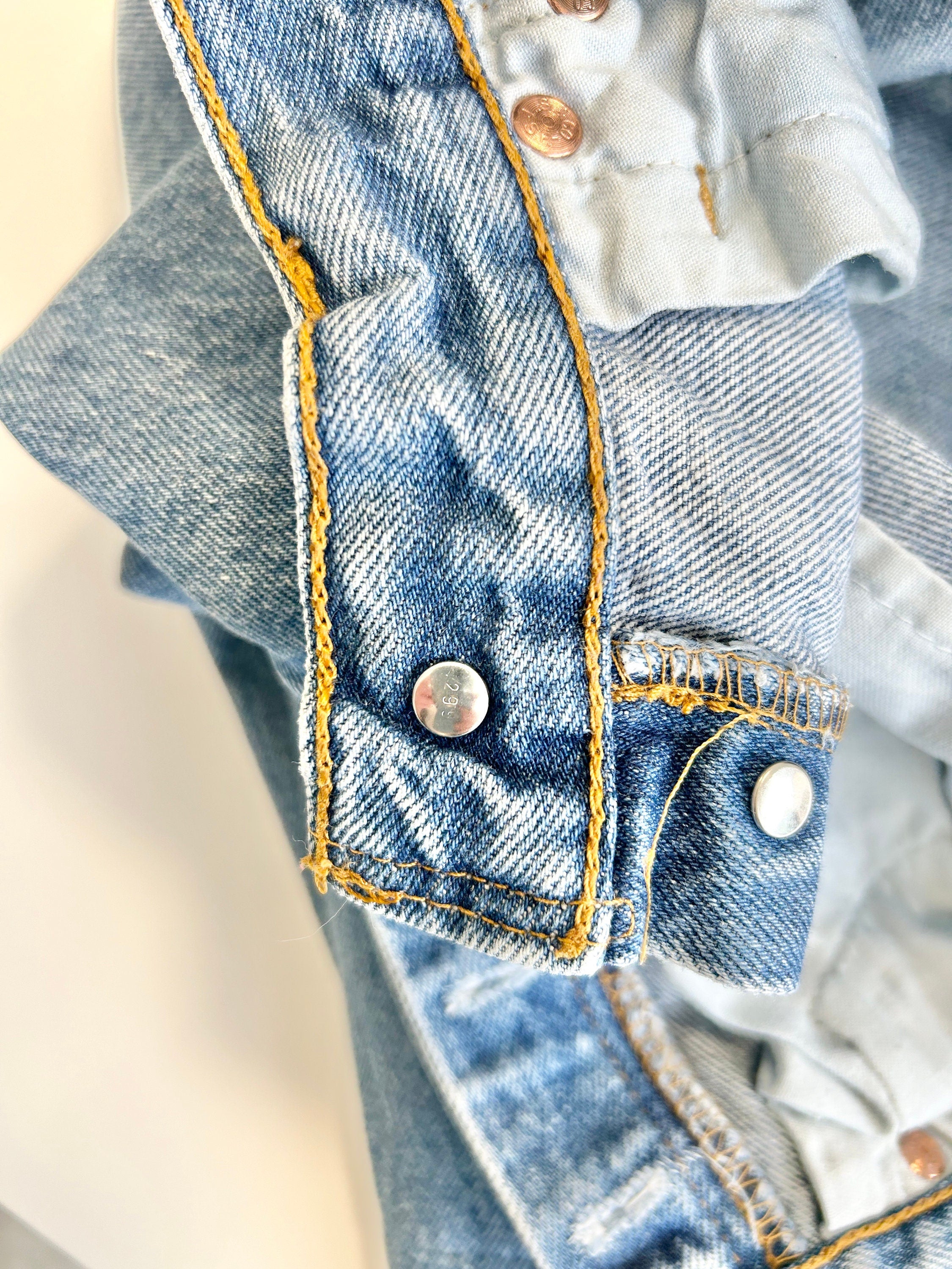 W25 Levis 501 vintage short's 25-26” 501 90s  blue denim shorts 501 vintage Bermuda shorts