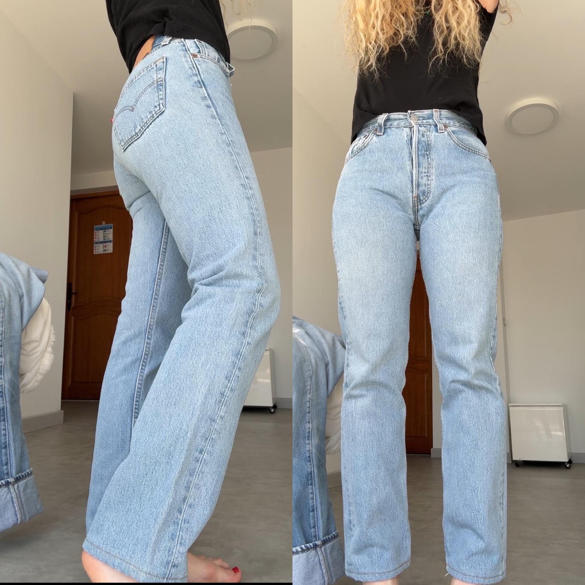 W26 L28 Levis 501 vintage 25-26” waist light blue 501s made in USA y2k