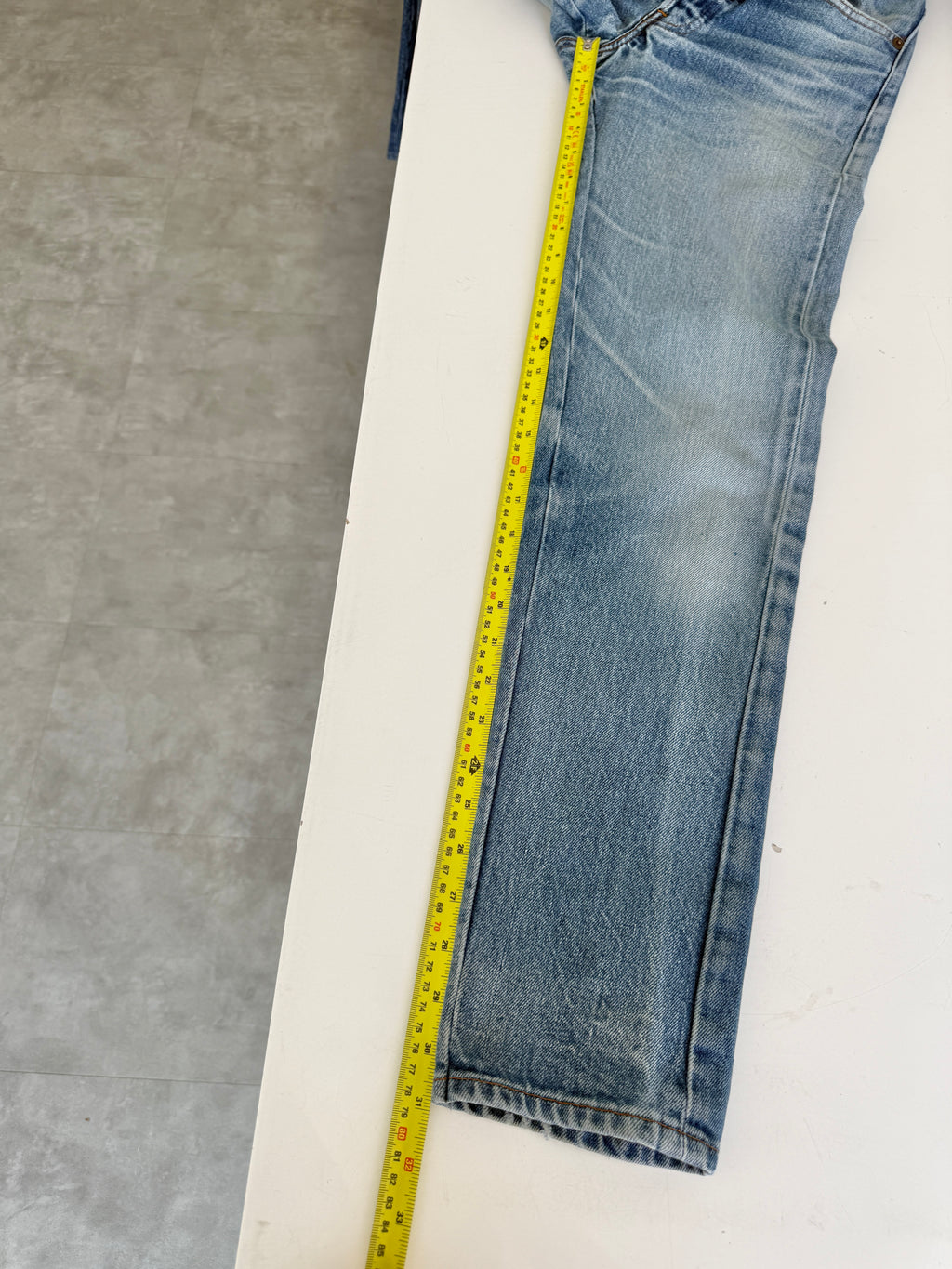 Re done - W25 L31 vintage Levis 501 24/25” measured whiskers medium blue 80s 501s
