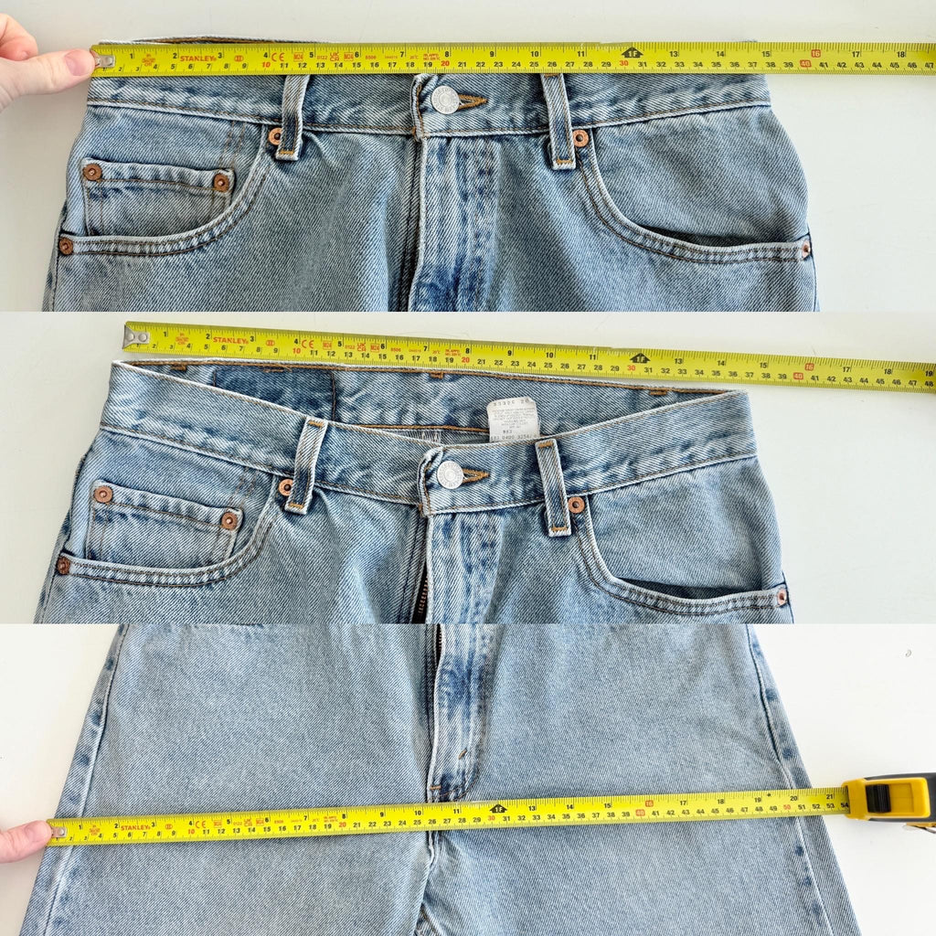 Levis 505 vintage w28/29 L31 light blue 505s made in Columbia straight leg jeans 501 28”/29” waist hols