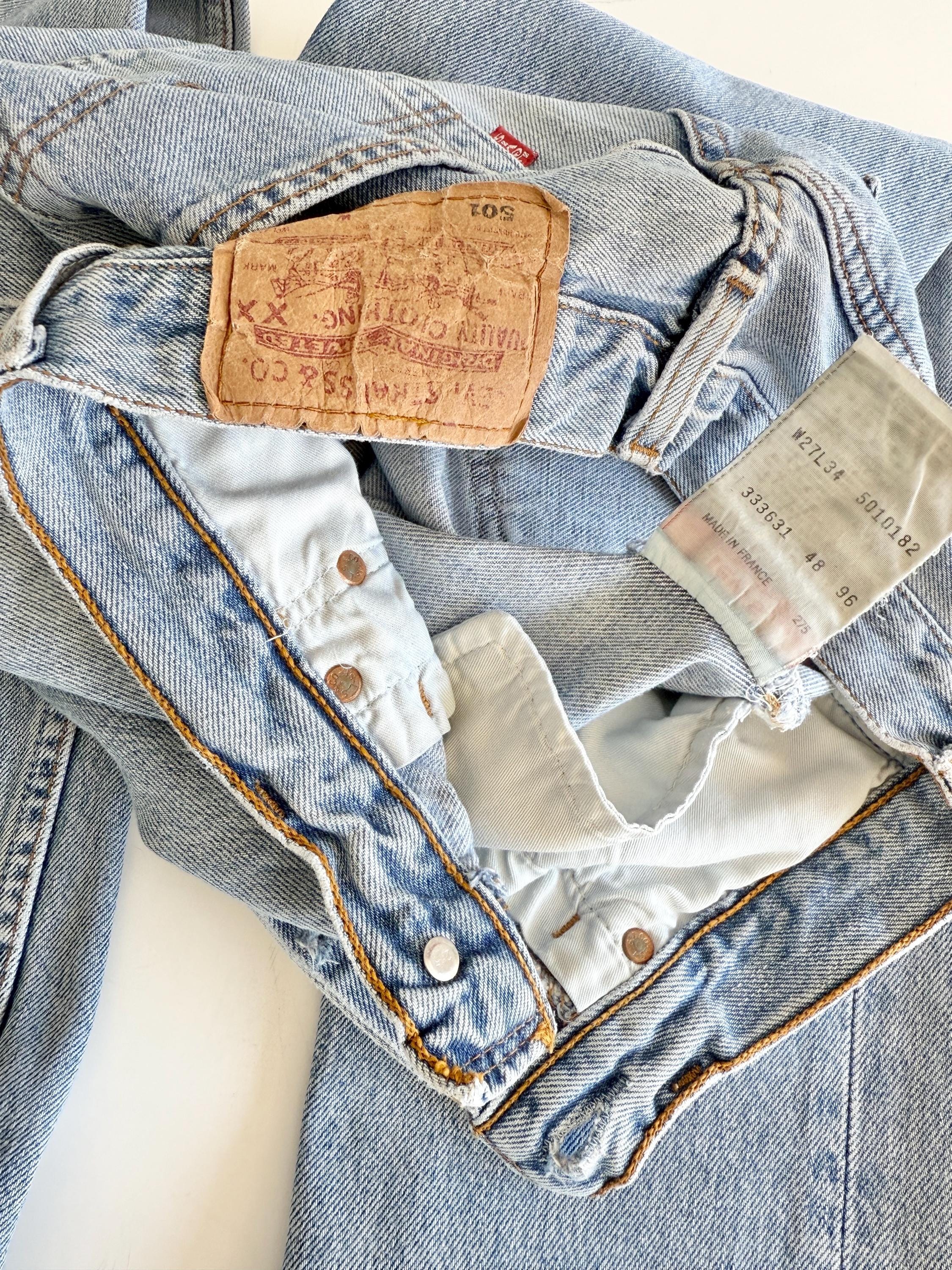 w25 L32 Vintage Levi’s 501 made in France 90s straight leg vintage levis 501