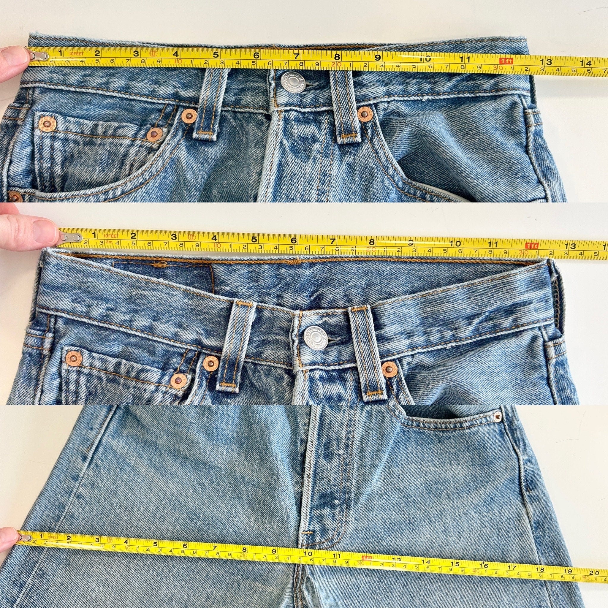 W25 L29 Levis 501 vintage soft worn denim straight leg 501 made in 90s vintage blue 501 vintage Levi’s England