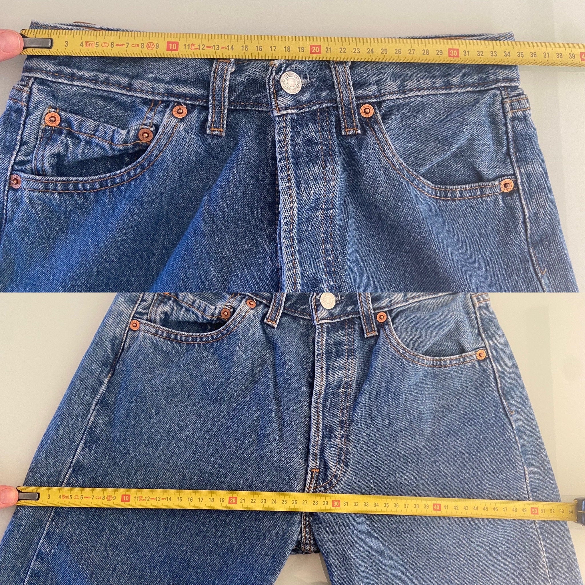 Levis 501 jeans w27 L32 raw blue vintage 501 Levis vintage
