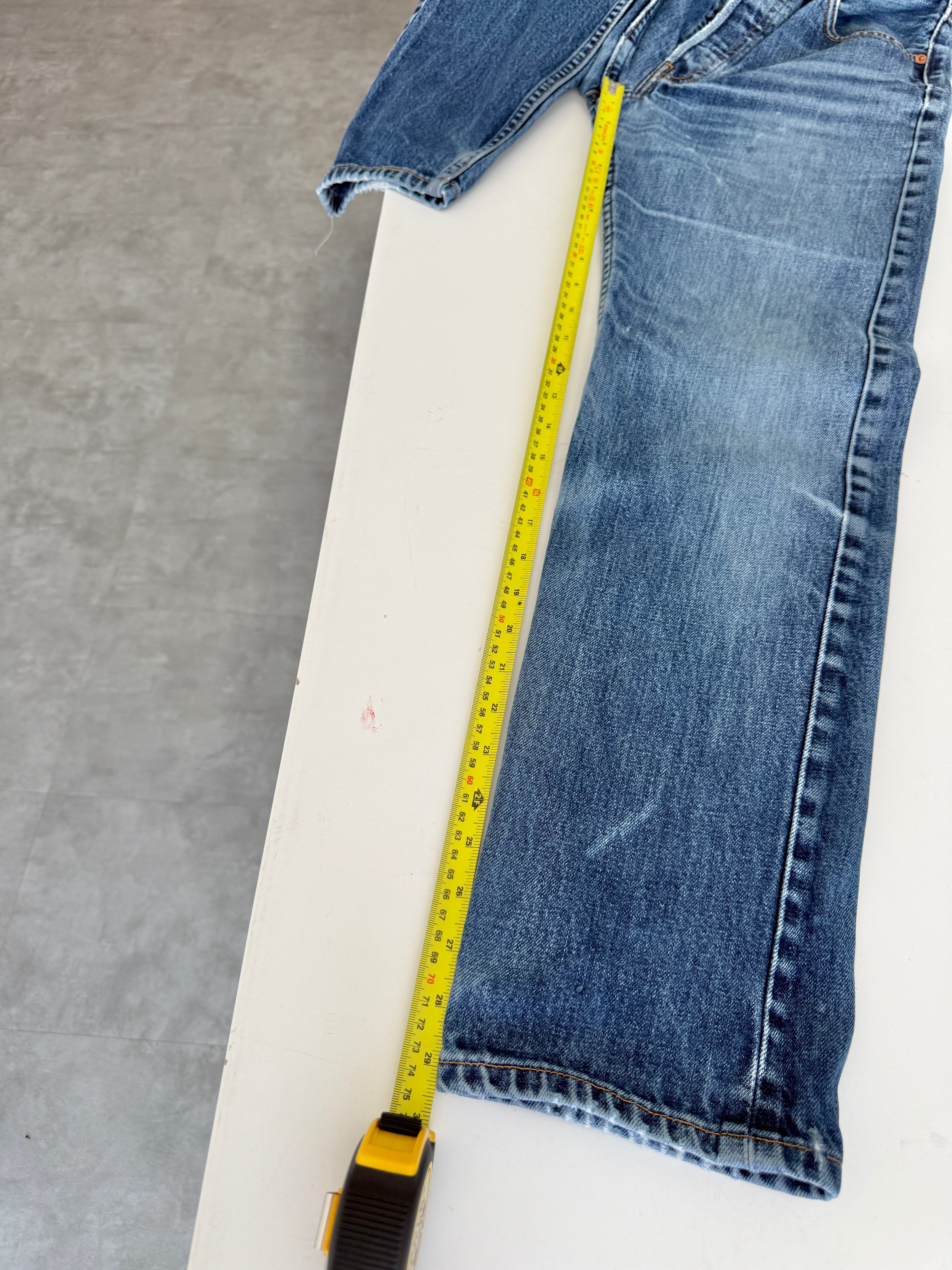 Softer W26 L29 vintage Levis 501 25/26” measured waist indigo faded blue 501s Y2K