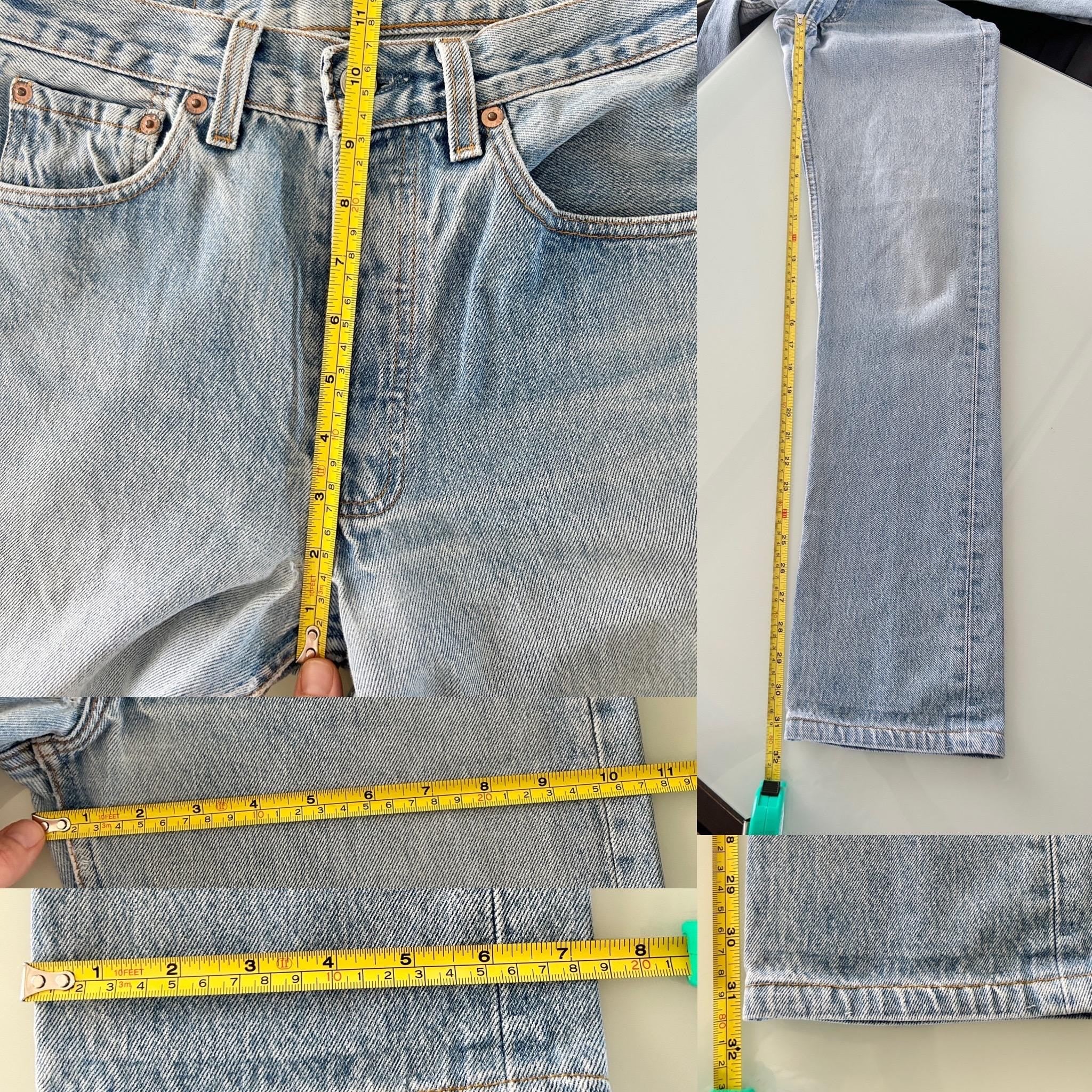 w27 L31 Levis 501 vintage faded blue  made in USA straight leg 90s Levi’s 501 USA vintage Levi’s 501