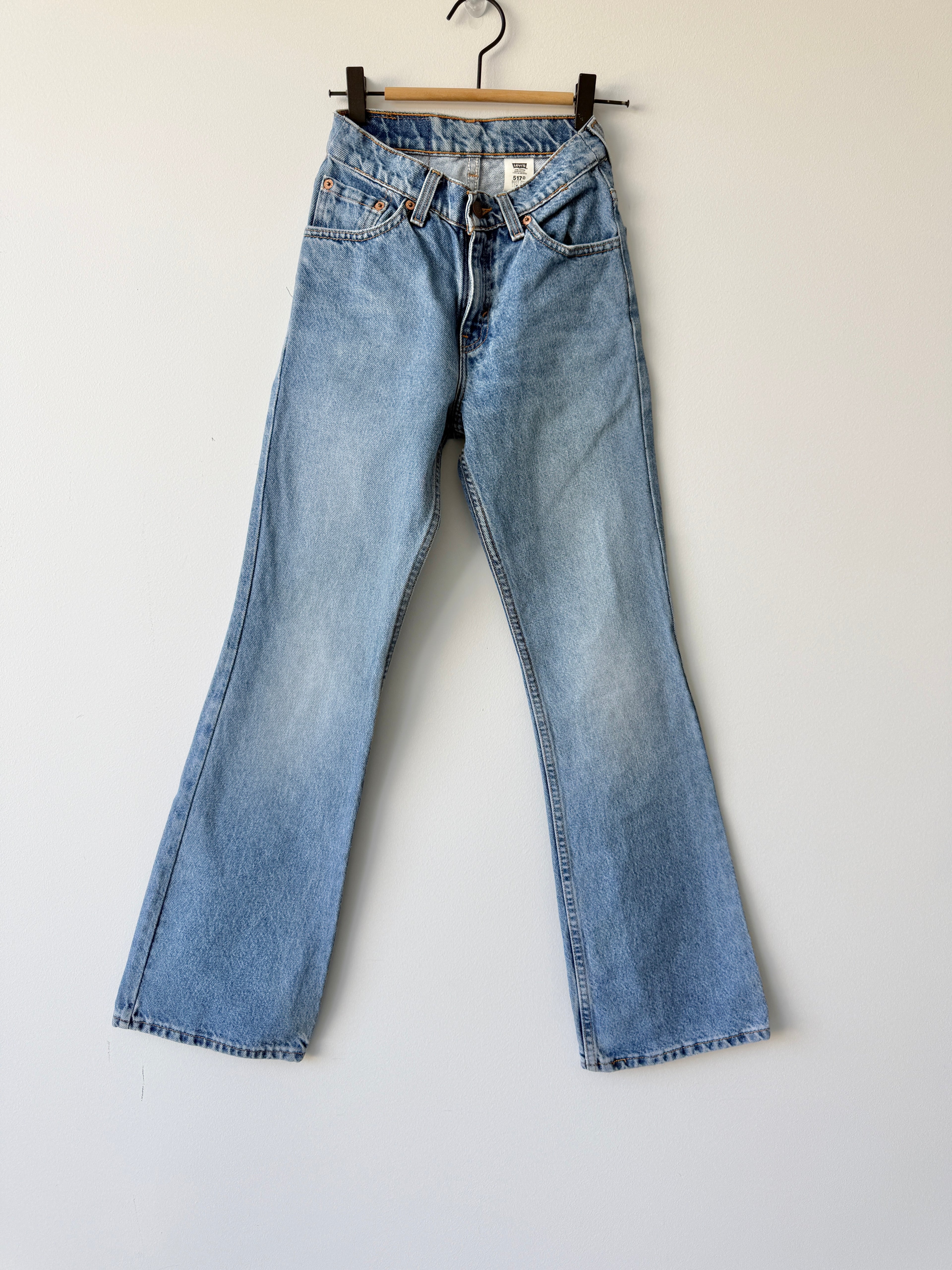 W21 L30 vintage Levis 517 21” measured waist medium blue Levi’s 517s USA 90s