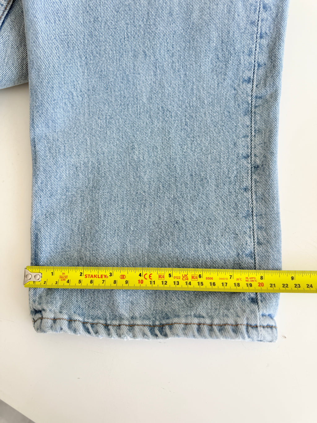 W36 L33 vintage Levis 501 35-36”” measured light blue 90s USA 501s