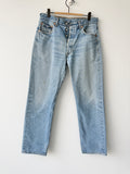 W30 L29 vintage Levis 501 29/30” measured unique faded blue denim 90s Levi’s 501s