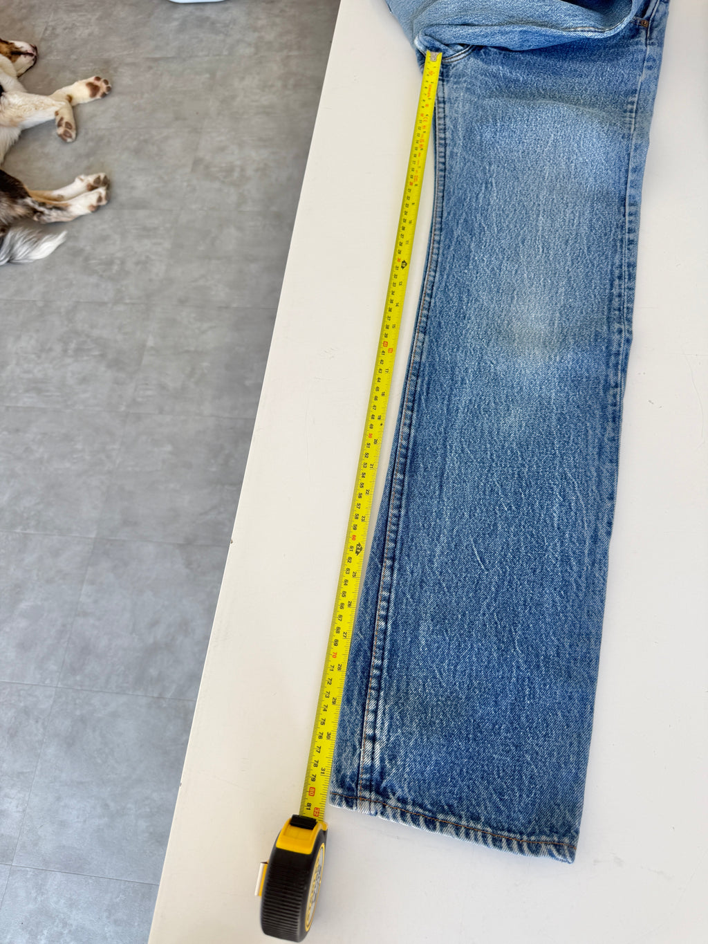 W23 L31 vintage Levis 701s 22/23” measured dark faded 701 80s USA