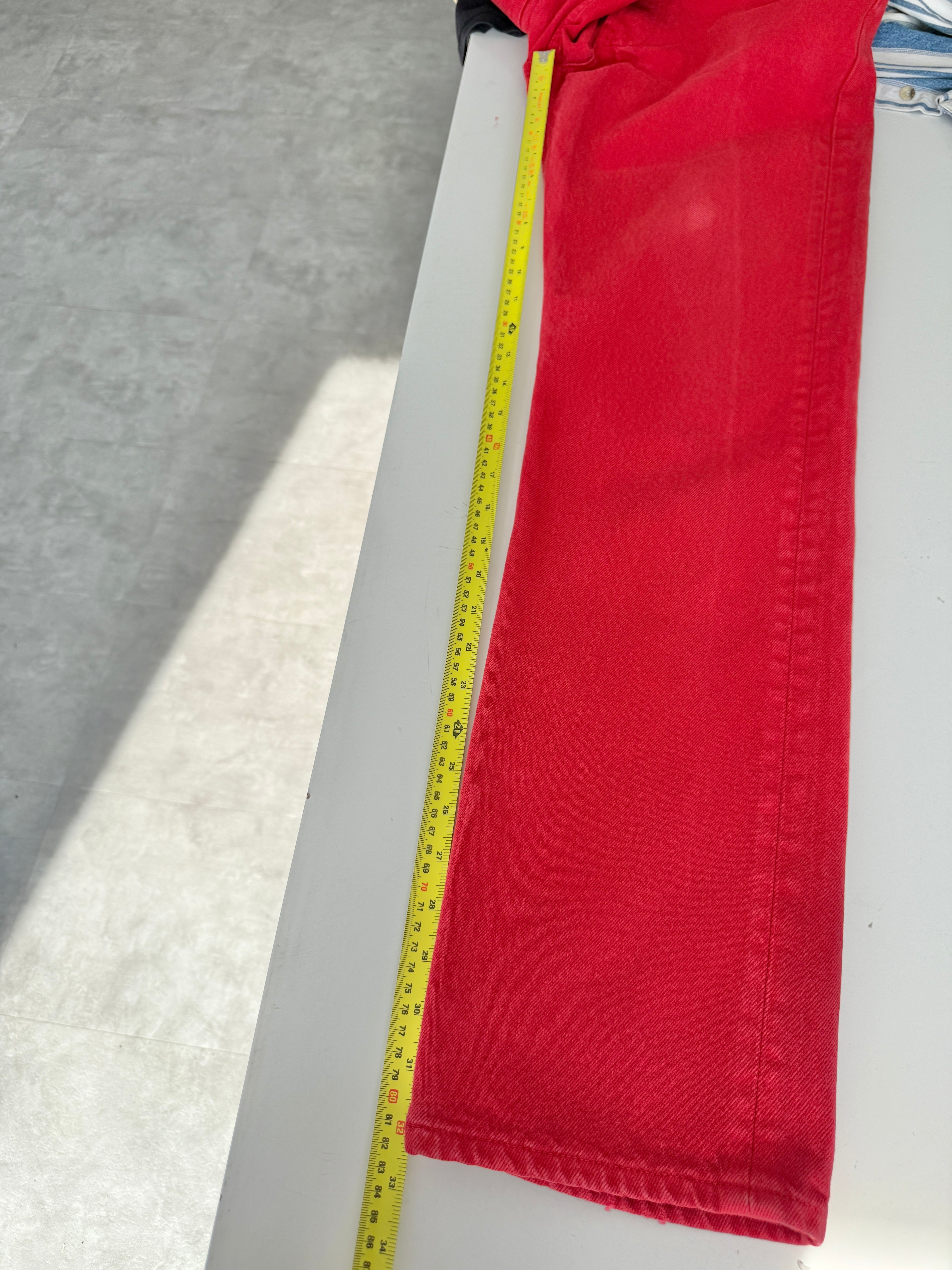 W29 L32 vintage Levis 501 28/29” measured waist red 90s 501s