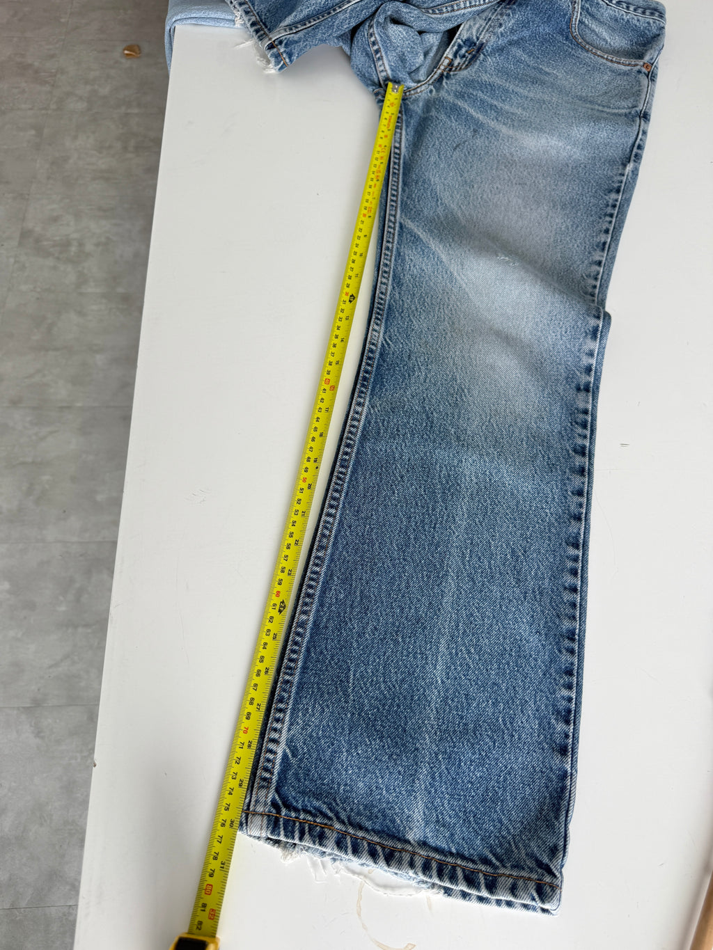 W30 L30 vintage Levis 517 30” measured waist dark faded blue 517s amazing Wallet mark