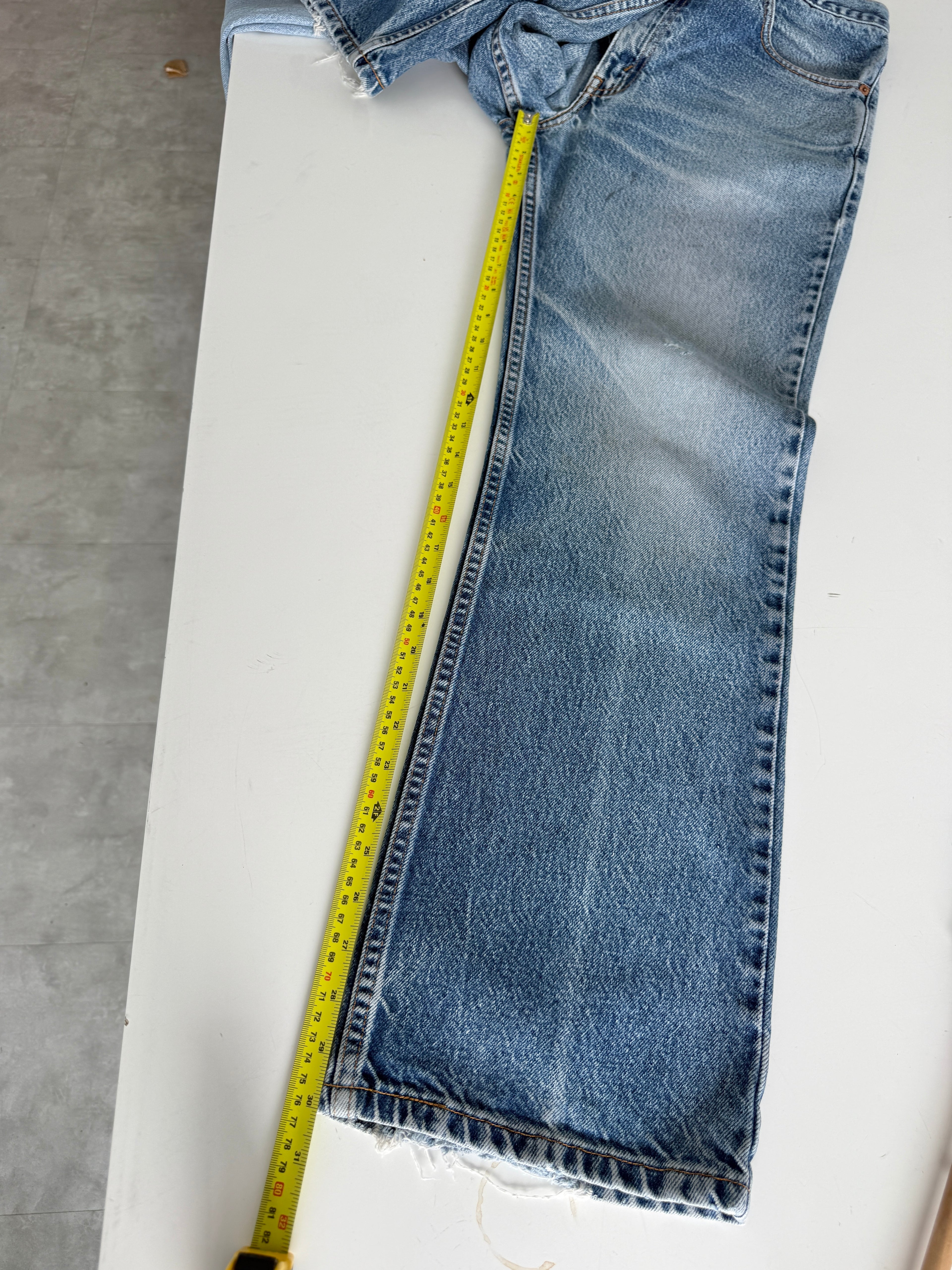 W30 L30 vintage Levis 517 30” measured waist dark faded blue 517s amazing Wallet mark