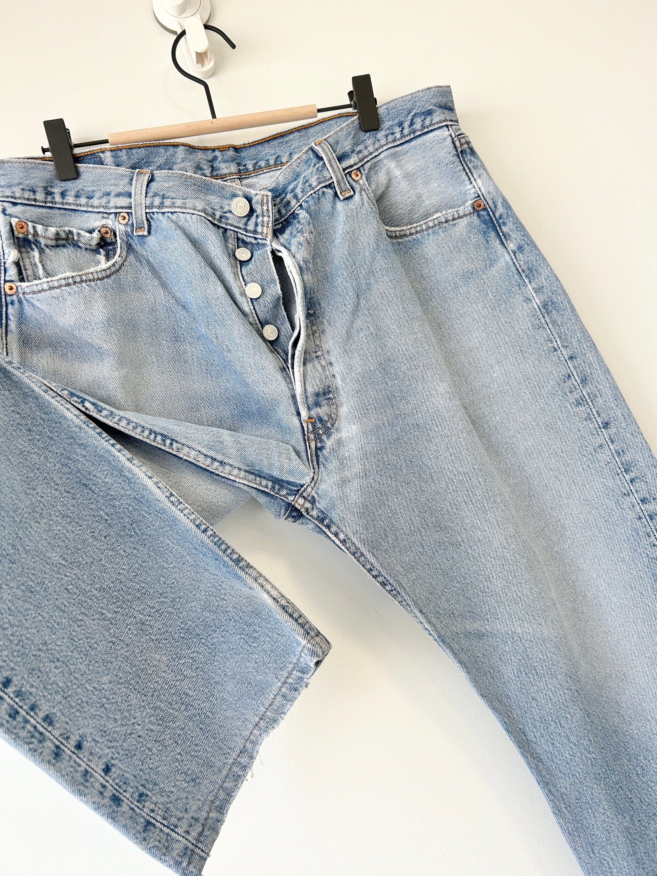 Levis 501 vintage w34 L28 Levi’s light blue faded straight leg 501 vintage Levi’s 501