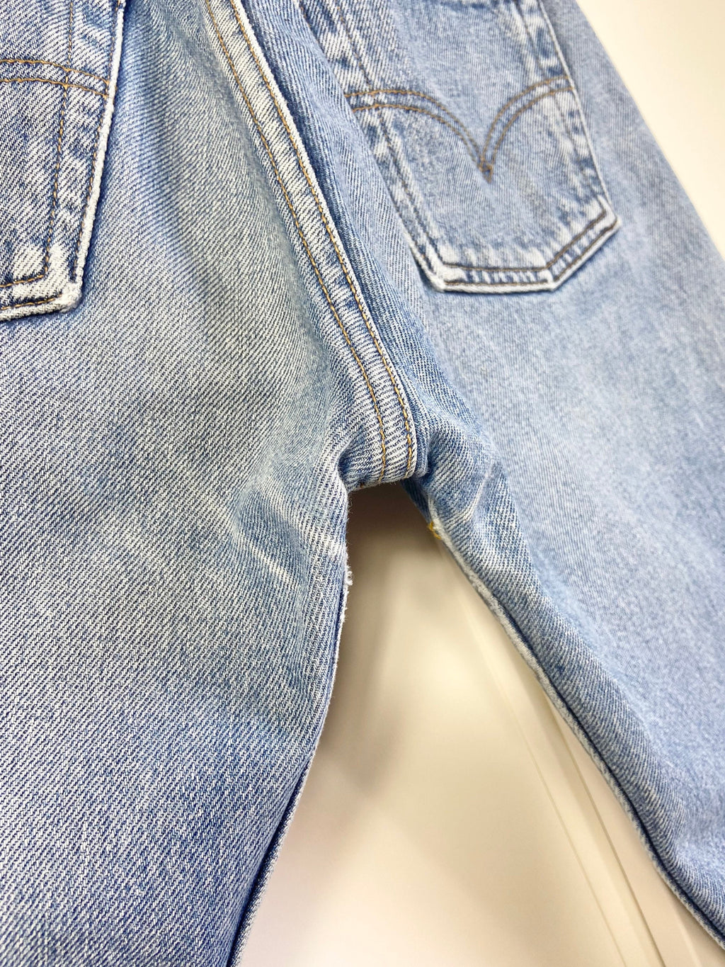 Levis 501 jeans w25 L32 raw blue faded denim faded blue 501 vintage 501s