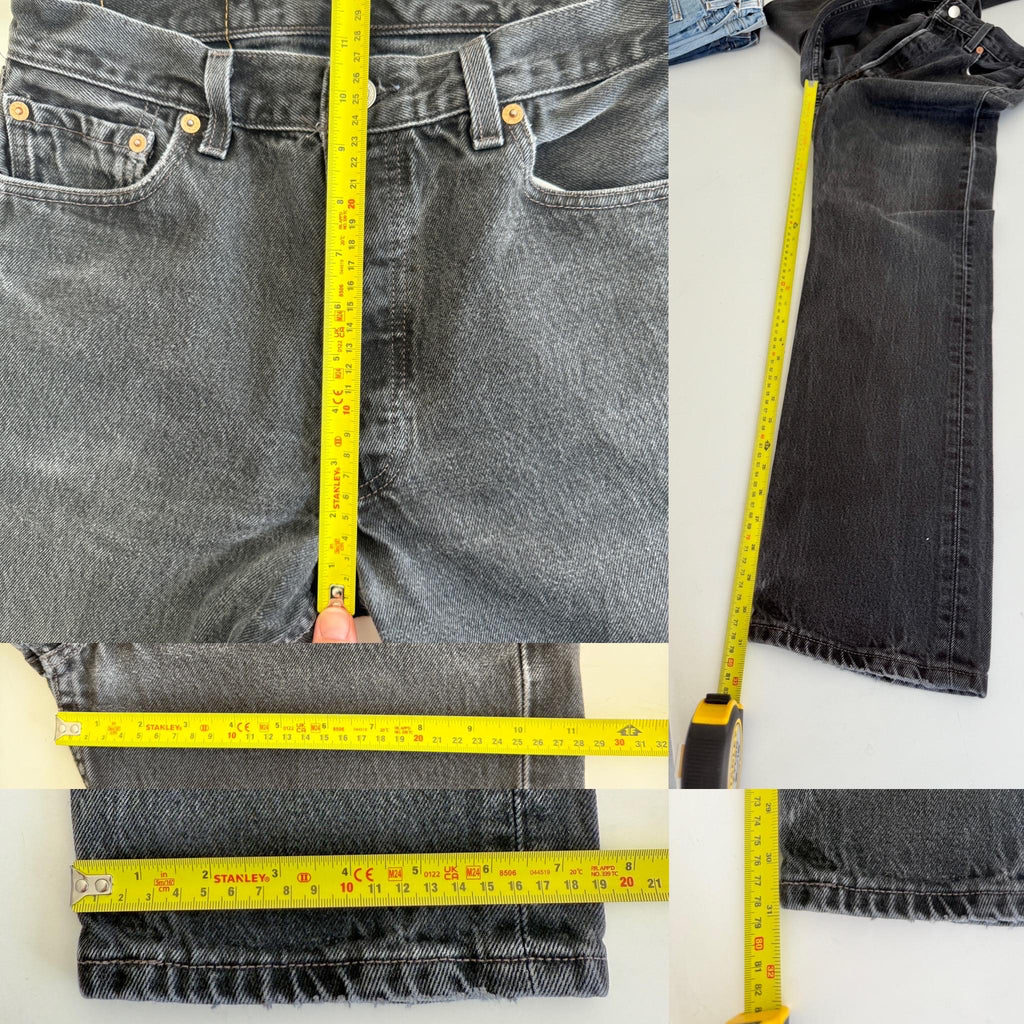 W28 L30 Levis 501 vintage 28” measured waist black made in 90s
