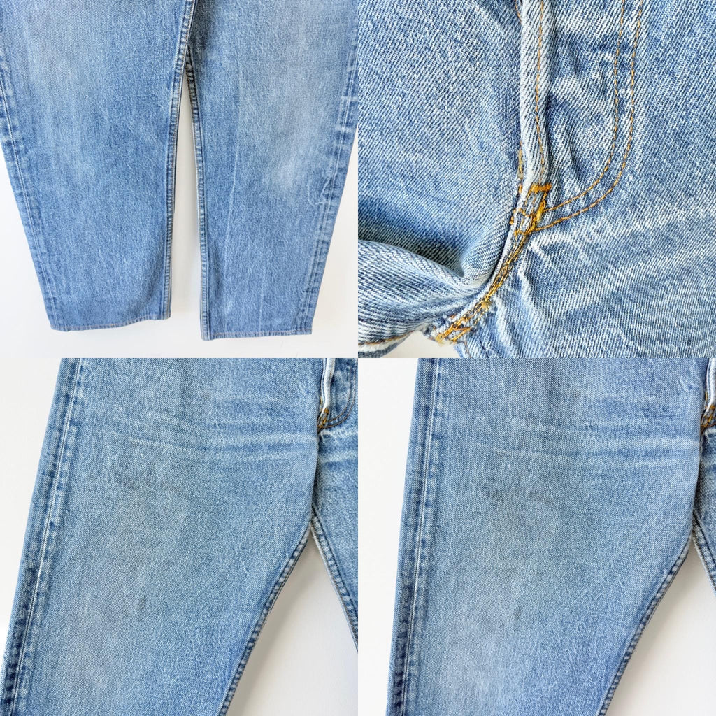 Levis 501s  vintage w30 L26 medium blue 501s made in USA 80s straight leg jeans 501 28”/30” waist