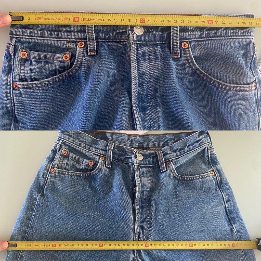 Levis 501 jeans w28 L32 blue denim blue Levi’s vintage 501