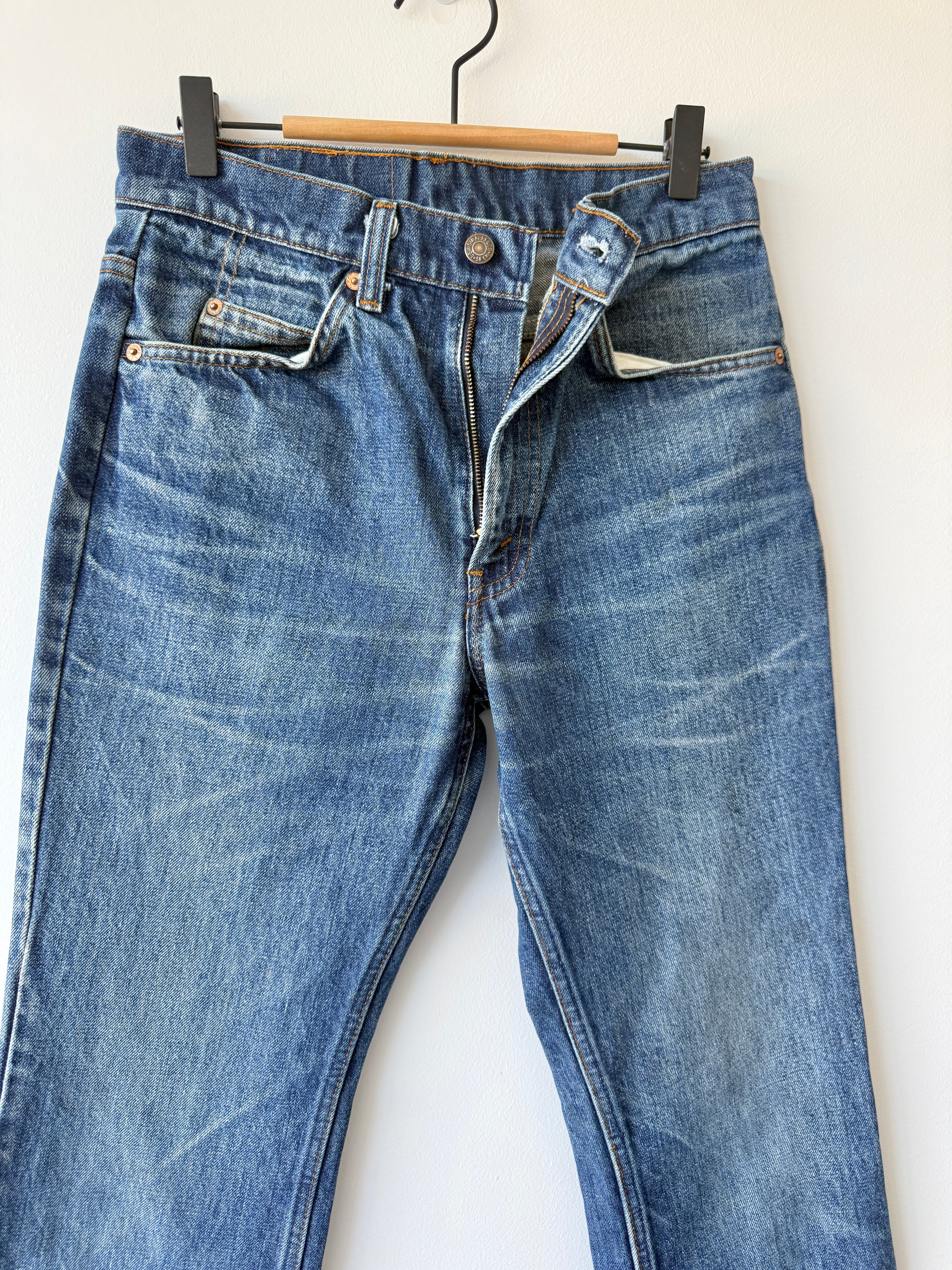 W29 L31 vintage Levis 517 28/29” measured waist dark faded USA 80s 517s
