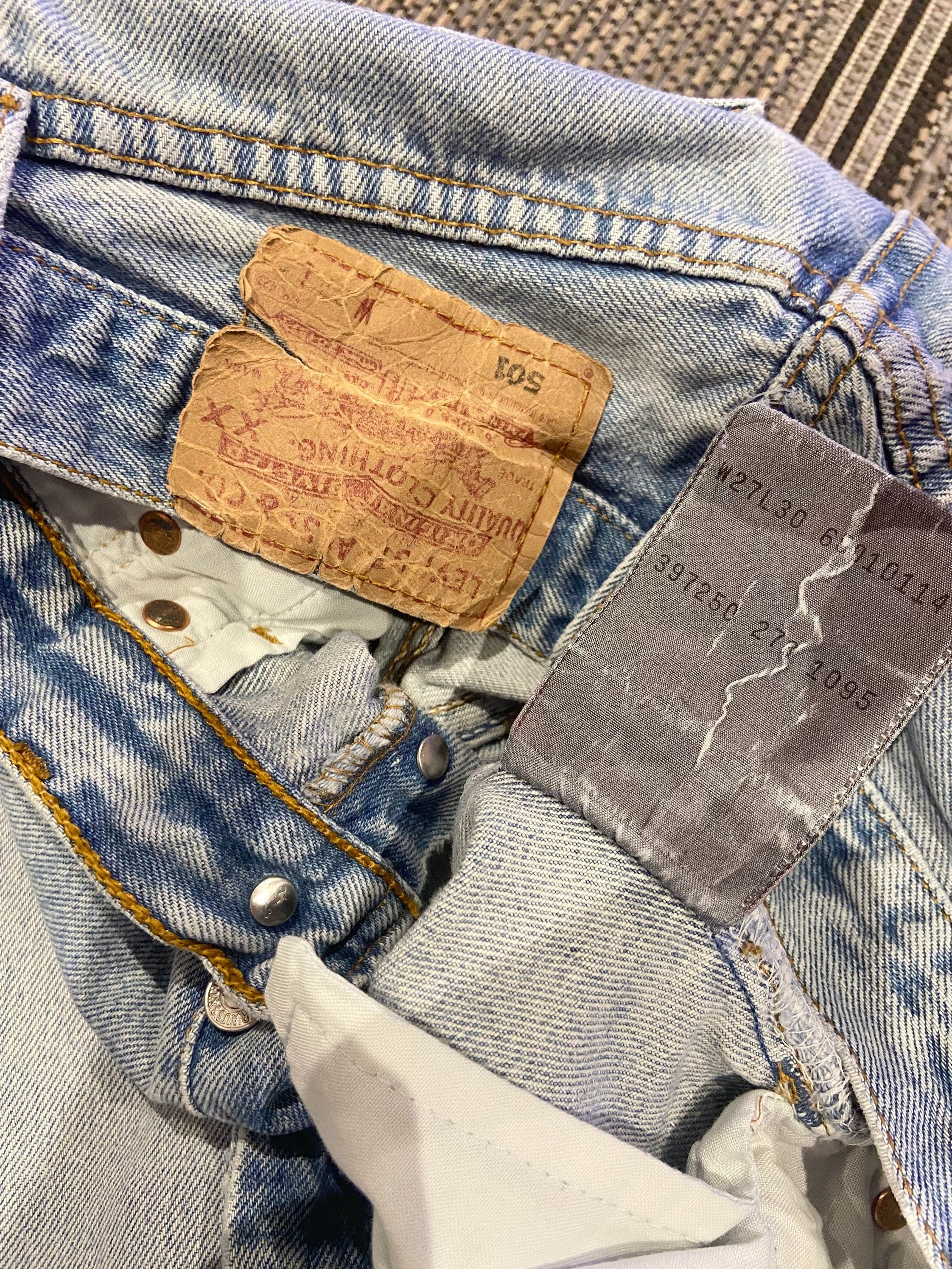 w25 Vintage Levi’s 501 light blue shorts made in Poland 90s