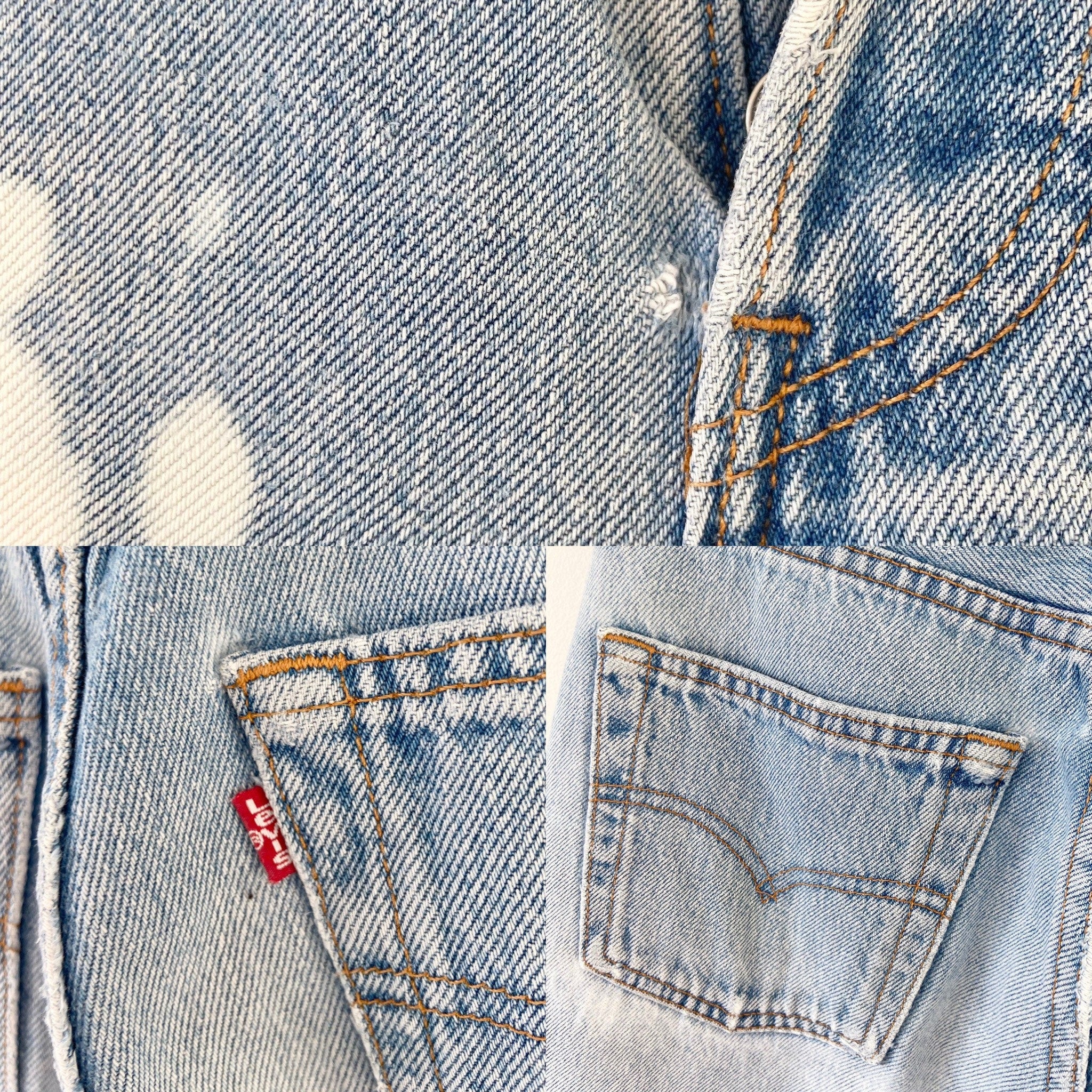 Vintage Levi’s 501  w25” L29” made in USA for women tag bleached 90s Levi’s 501s distressed Levis