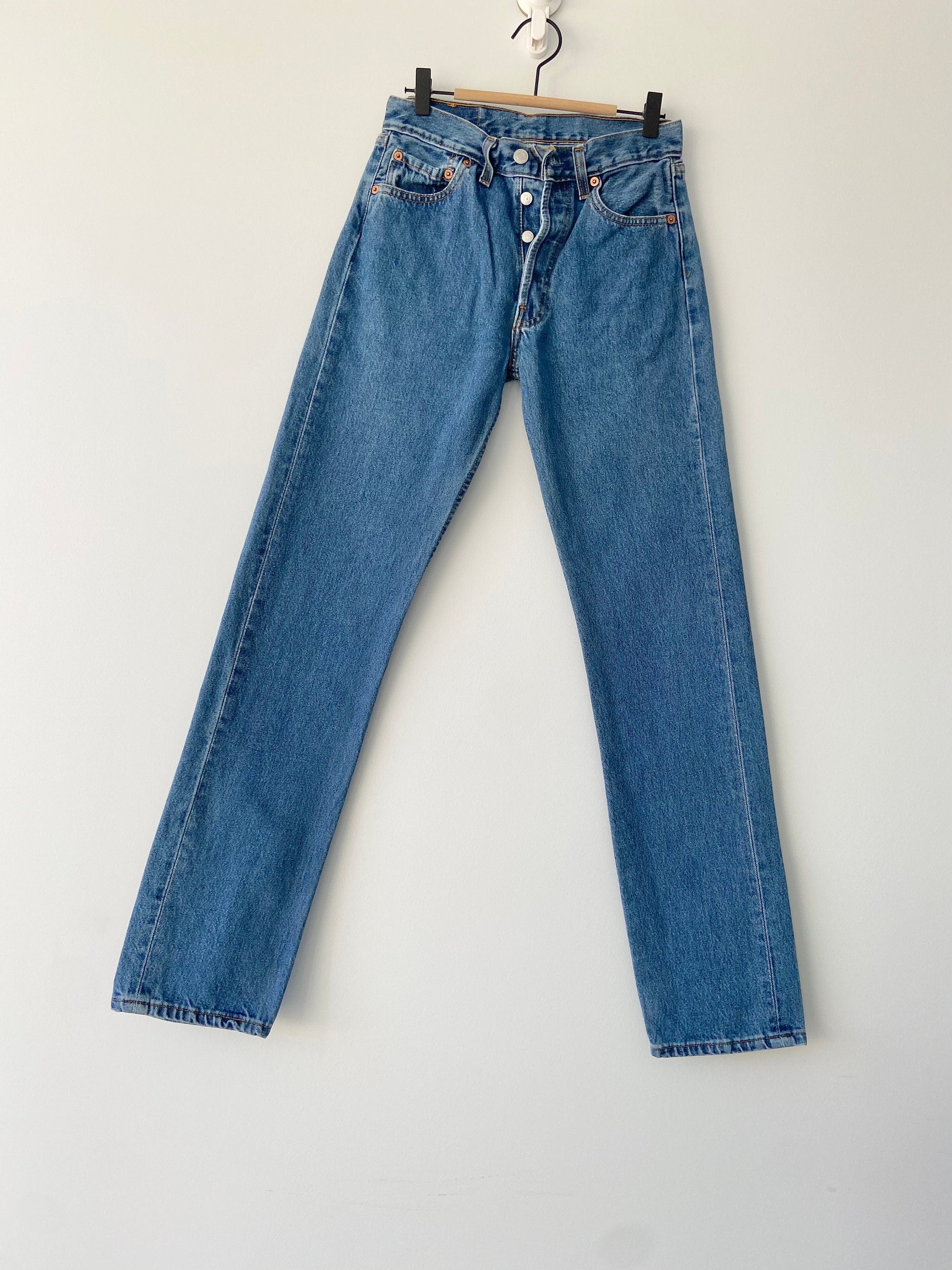 Levis 501 jeans w27 L32 raw blue vintage 501 Levis vintage
