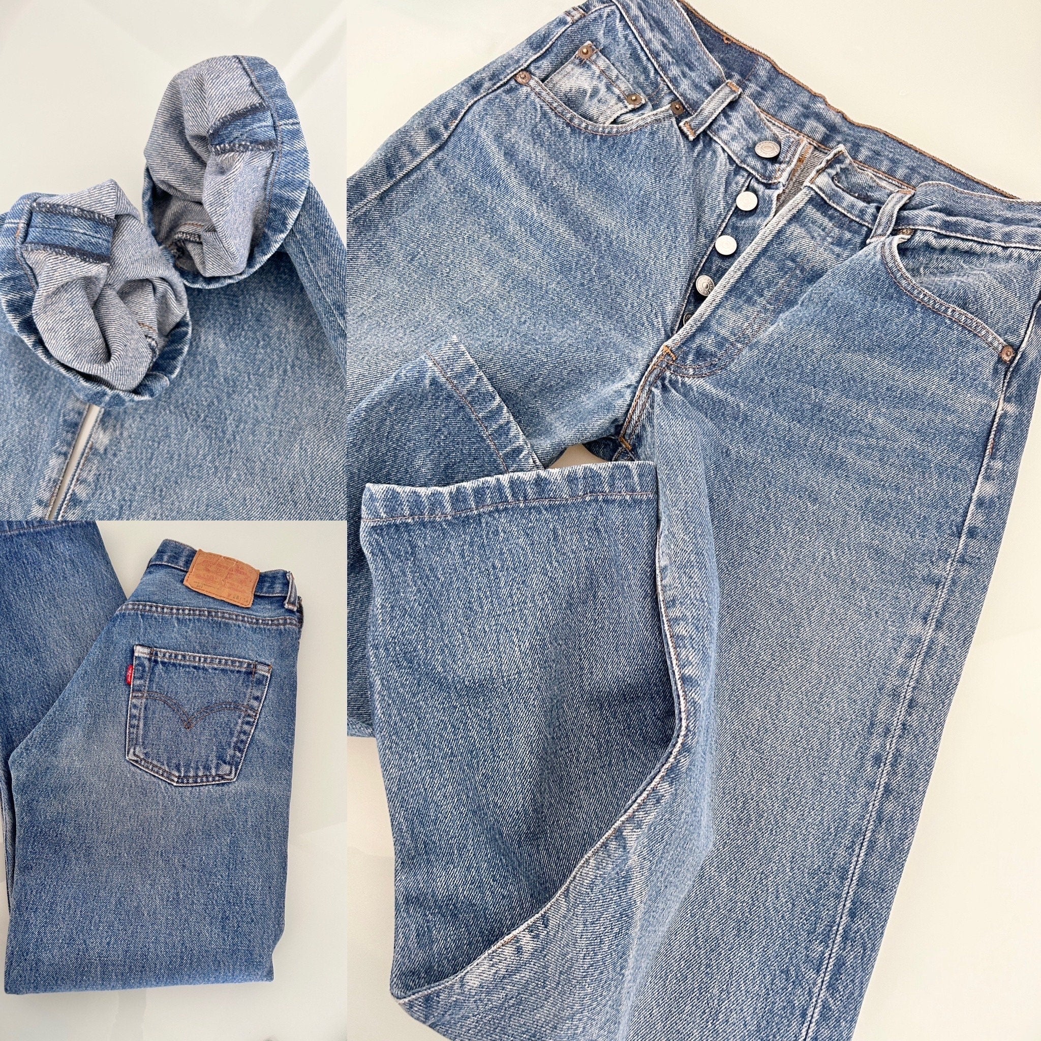 Levis 501 vintage w25 L27 Levi’s faded dark blue made in 80s straight leg 501 vintage Levi’s 501